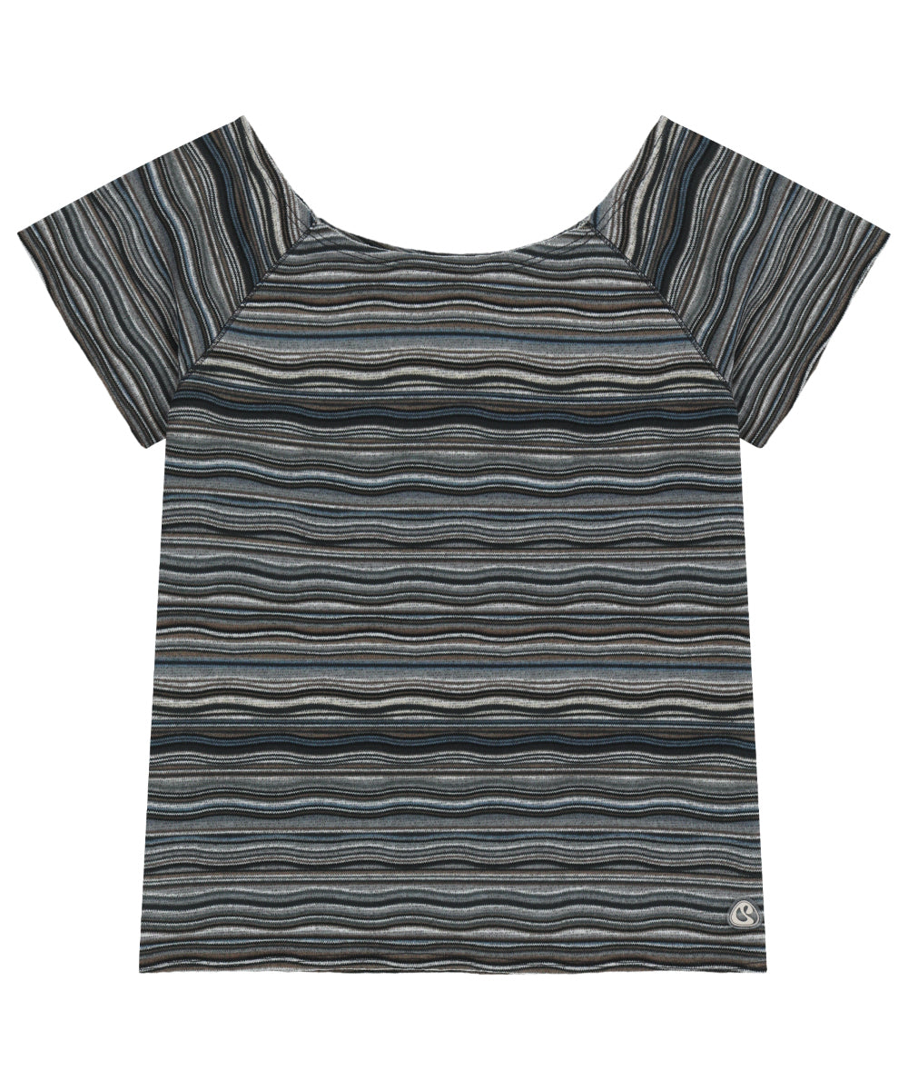 Coyseio - Wave Stripe Knit T-Shirt (Navy) product image 14 | TRAB K-Fashion Australia