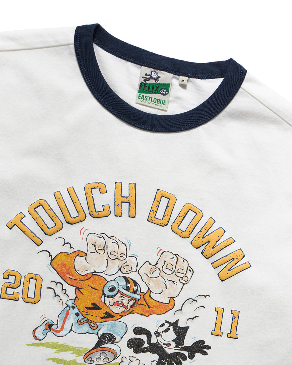 Eastlogue - Felix Breakaway Rugby Ringer T-shirts (Off White & Navy) product image 3 | TRAB K-Fashion Australia