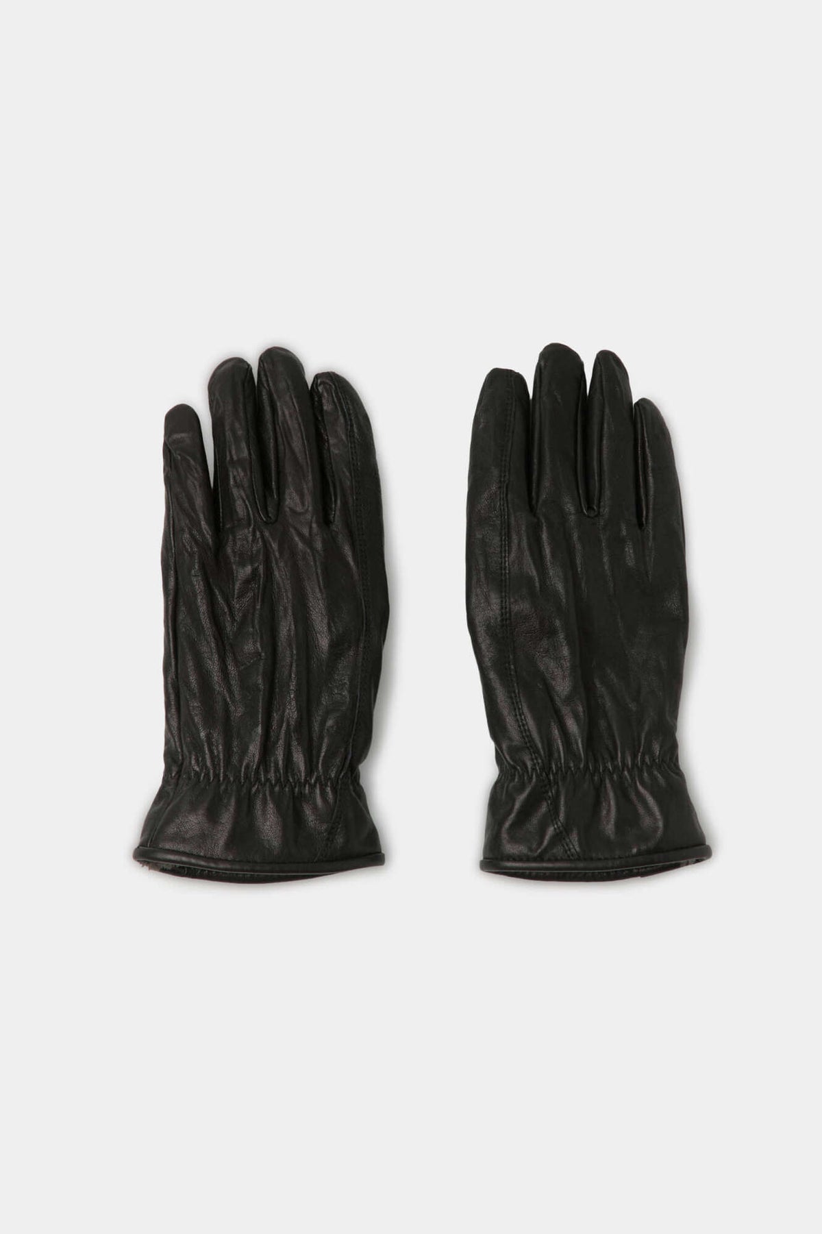 Coor - Vegetable Pleated Washed Gloves (Black) product image 1 | TRAB K-Fashion Australia