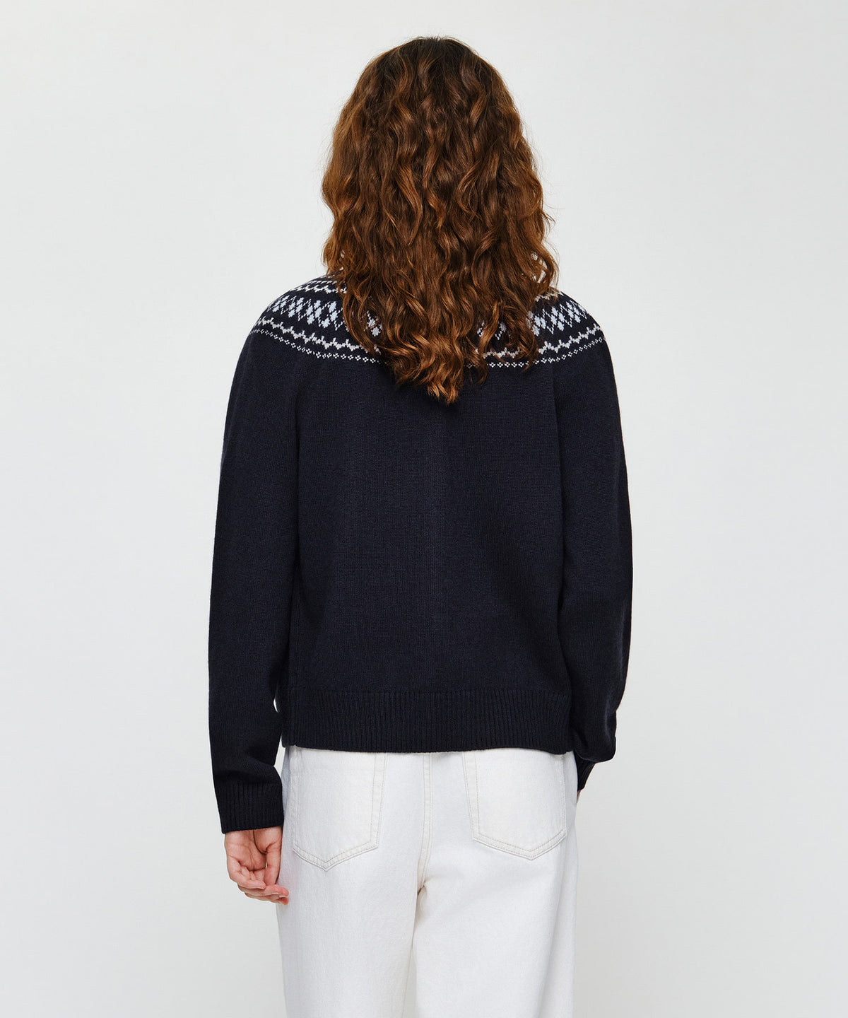 Marithe & Francois Girbaud - Small Classic Logo Nordic Cardigan Set Up (Navy) product image 2 | TRAB K-Fashion Australia