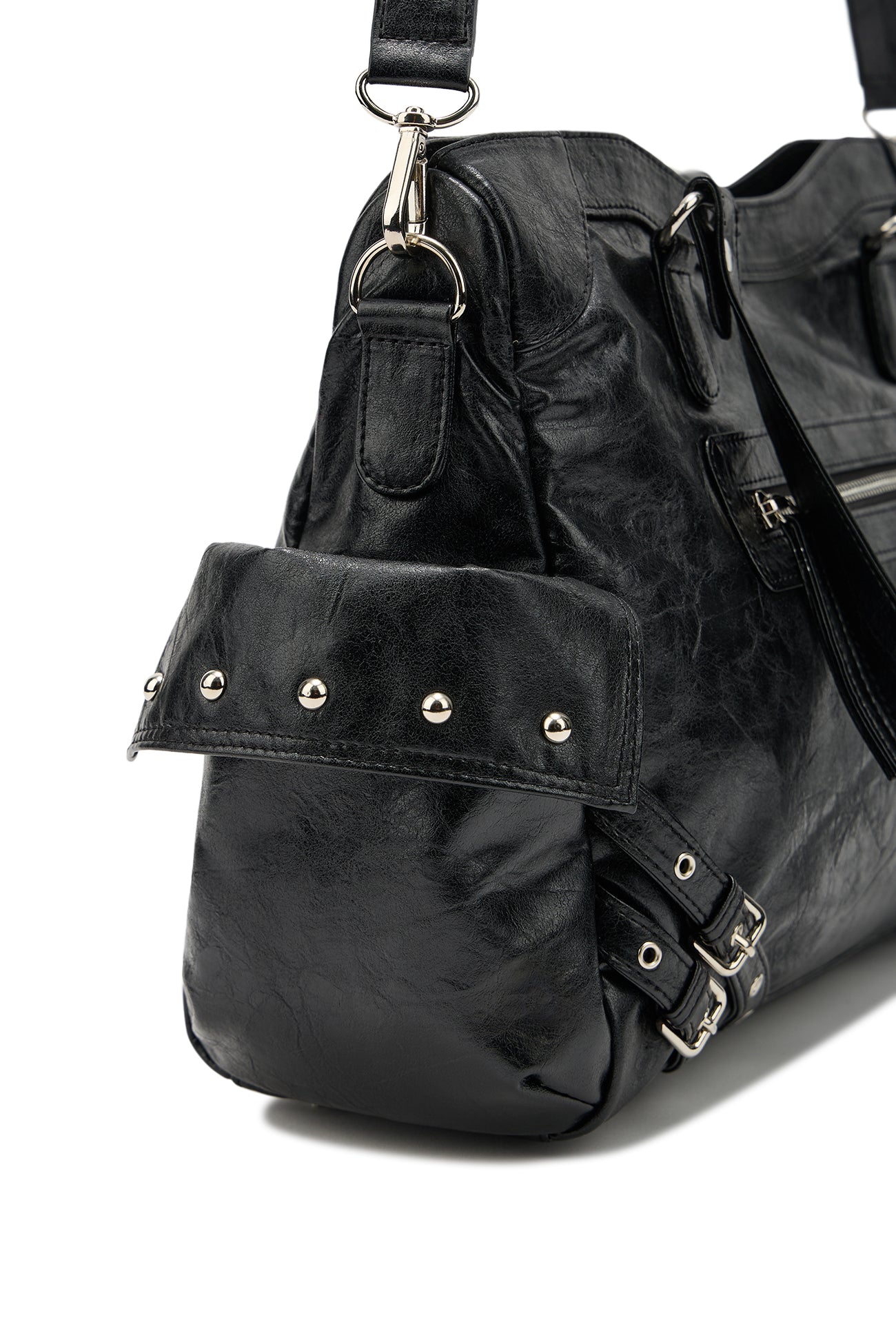 Deinet - Stud Pocket Big Bag (Black) product image 14 | TRAB K-Fashion Australia