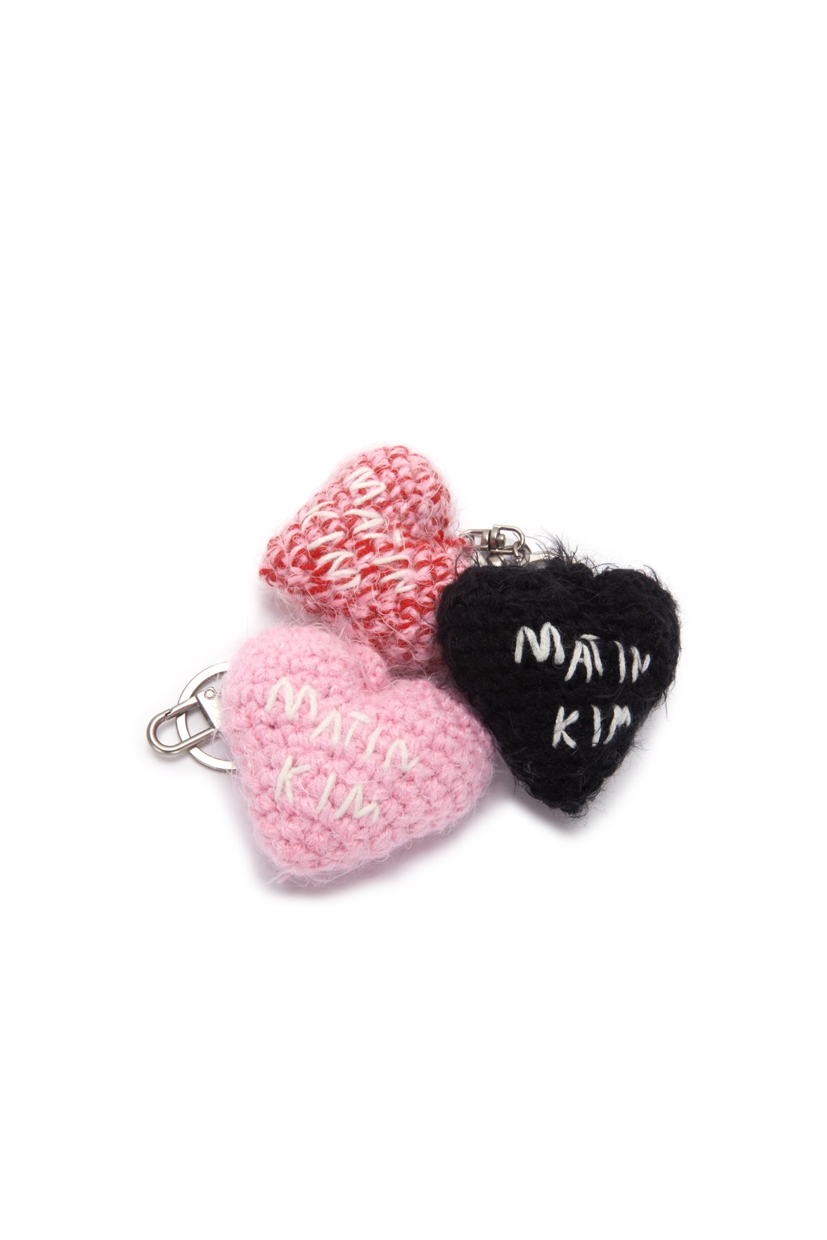 Matin Kim - Heart Knit Keyring (Pink) product image 3 | TRAB K-Fashion Australia