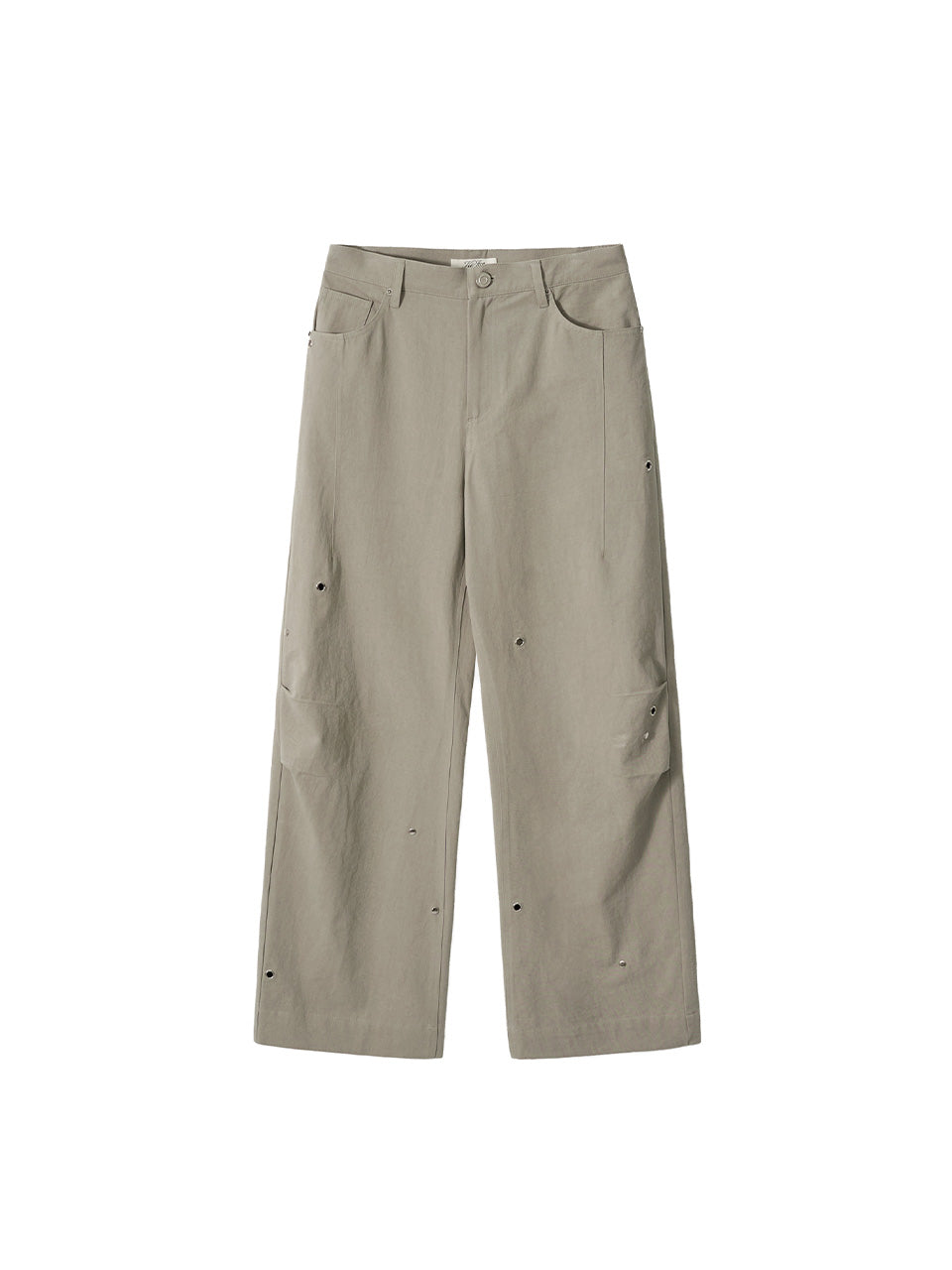 Kijun - Pleated Stud Pants (Grey) product image 8 | TRAB K-Fashion Australia