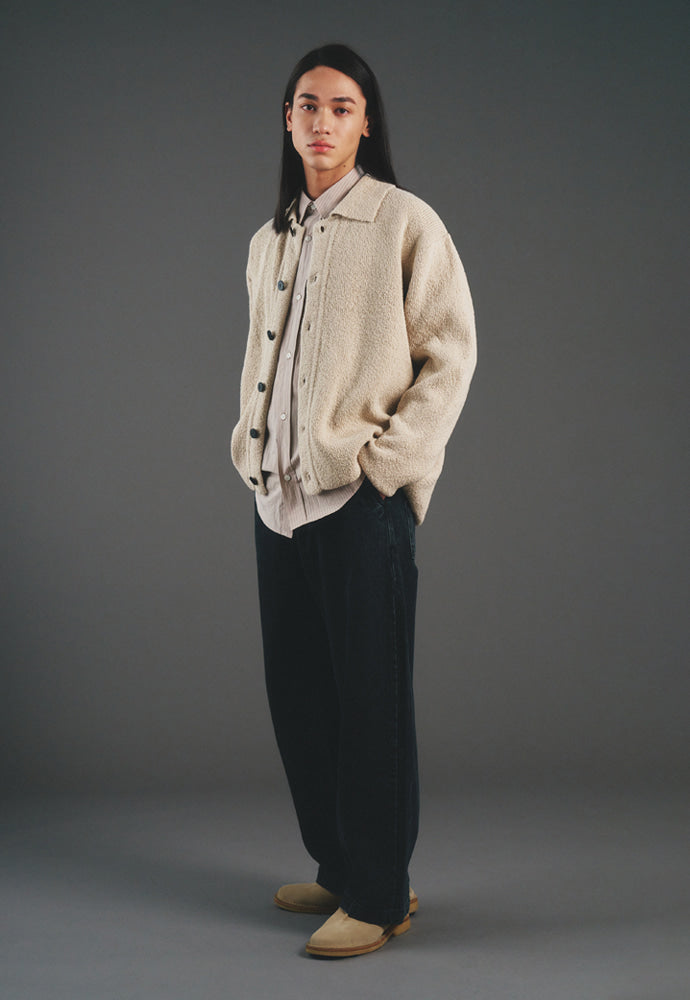 Art if acts - Dewdrop Boucle Knit Cardigan (Cream) product image 3 | TRAB K-Fashion Australia