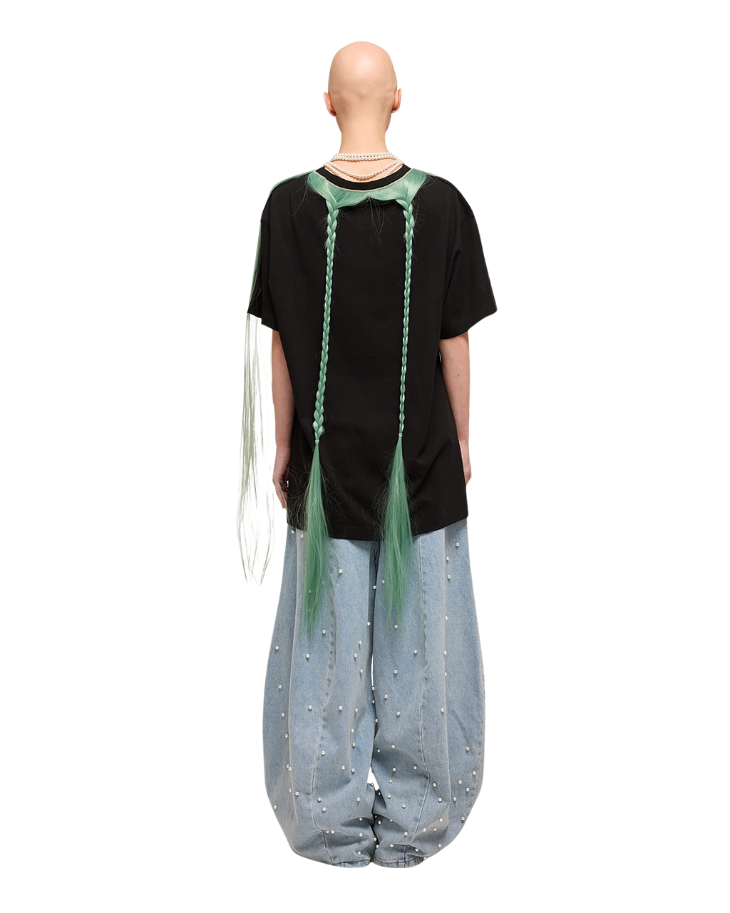 Kimhe Kim - Pearl Embellished Balloon Jeans (Sky Blue) product image 11 | TRAB K-Fashion Australia