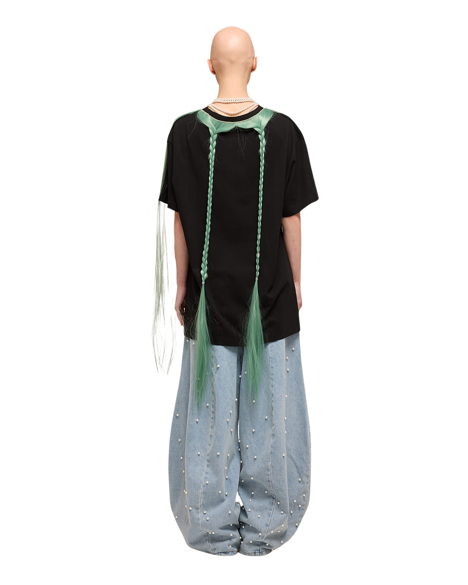 Kimhe Kim - Pearl Embellished Balloon Jeans (Sky Blue) product image 11 | TRAB K-Fashion Australia