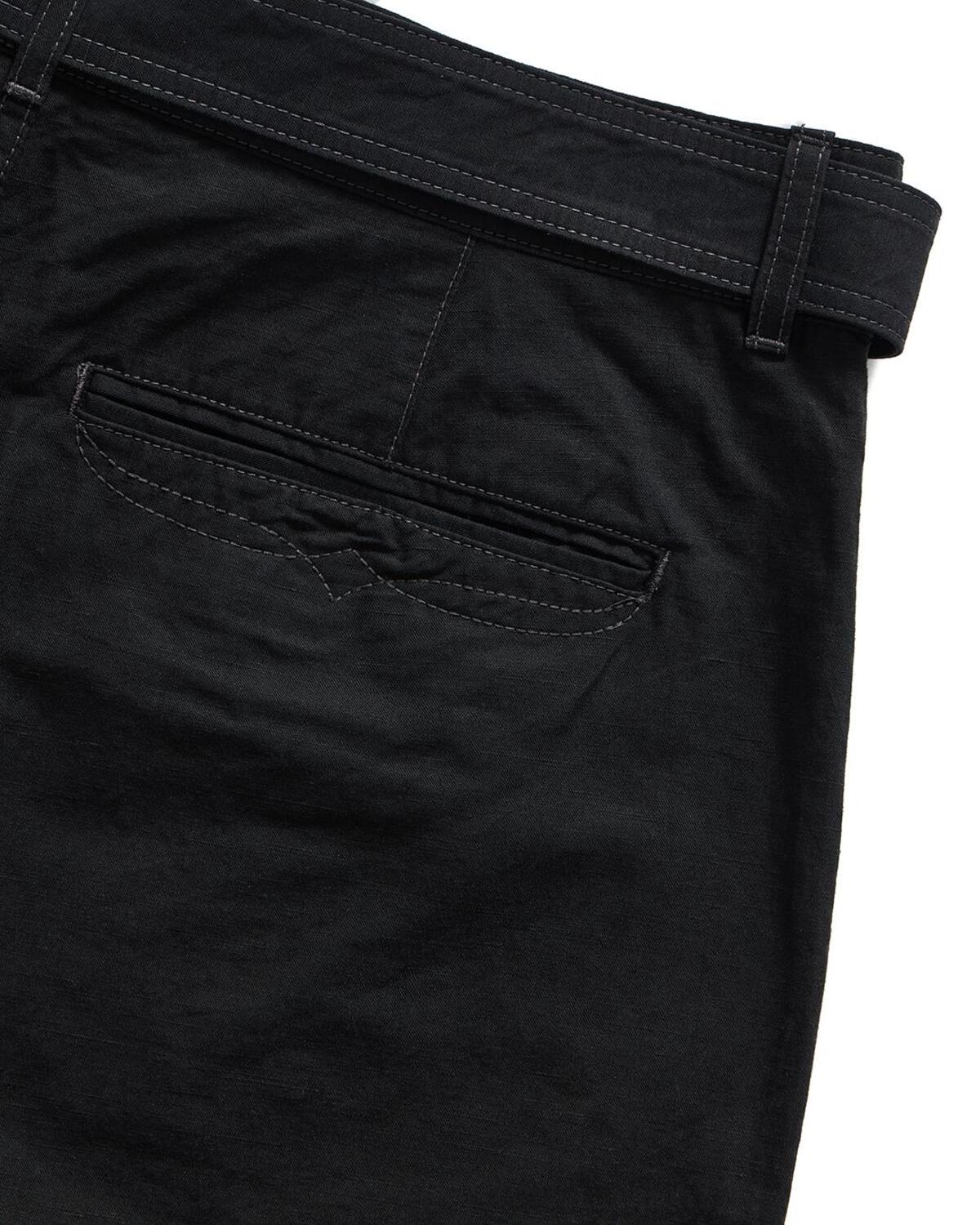 Eastlogue - Belted Cattleman Shorts (Black Linen) product image 11 | TRAB K-Fashion Australia