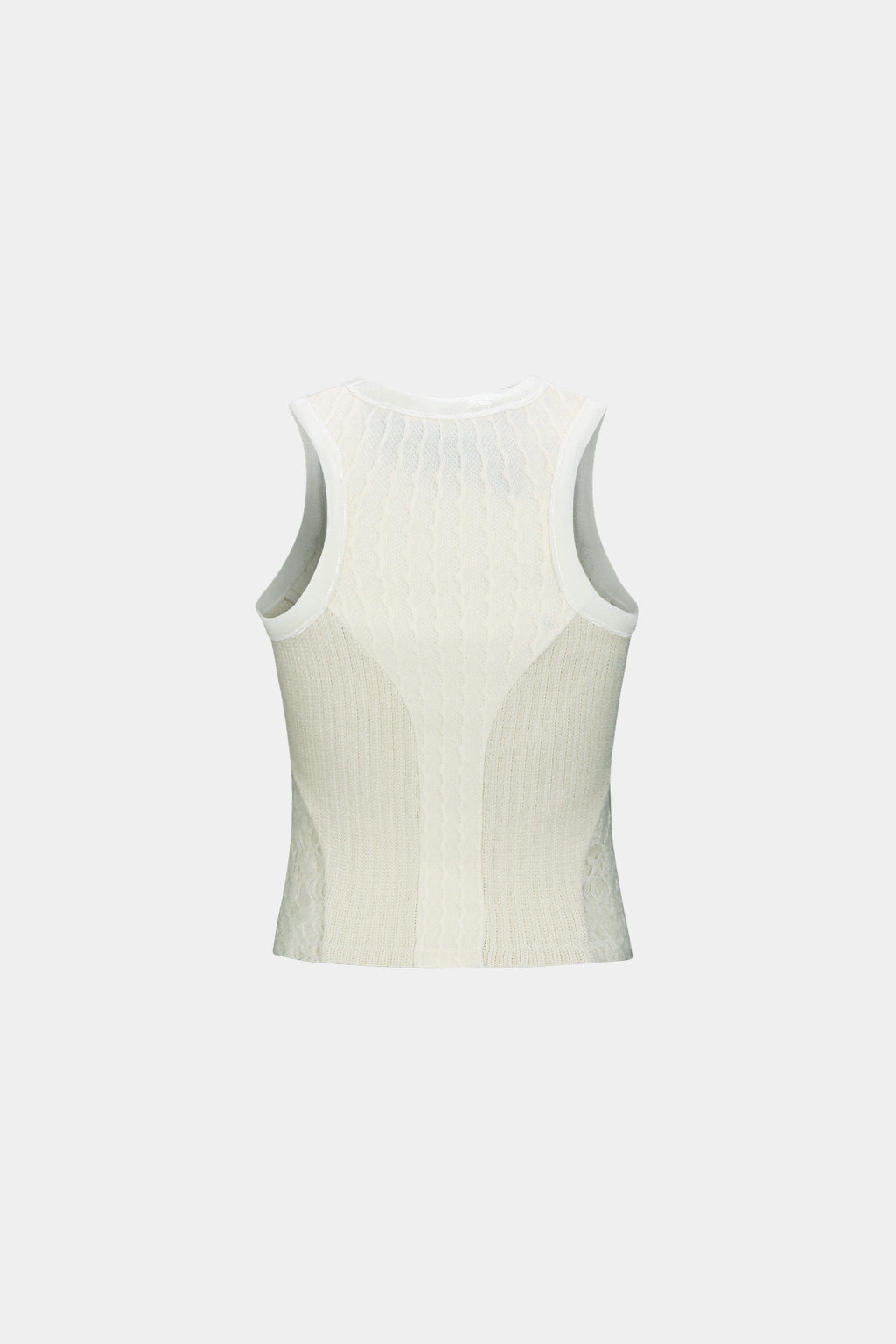 Andersson Bell - Lace-Up Sleeveless Top (Ivory) product image 9 | TRAB K-Fashion Australia