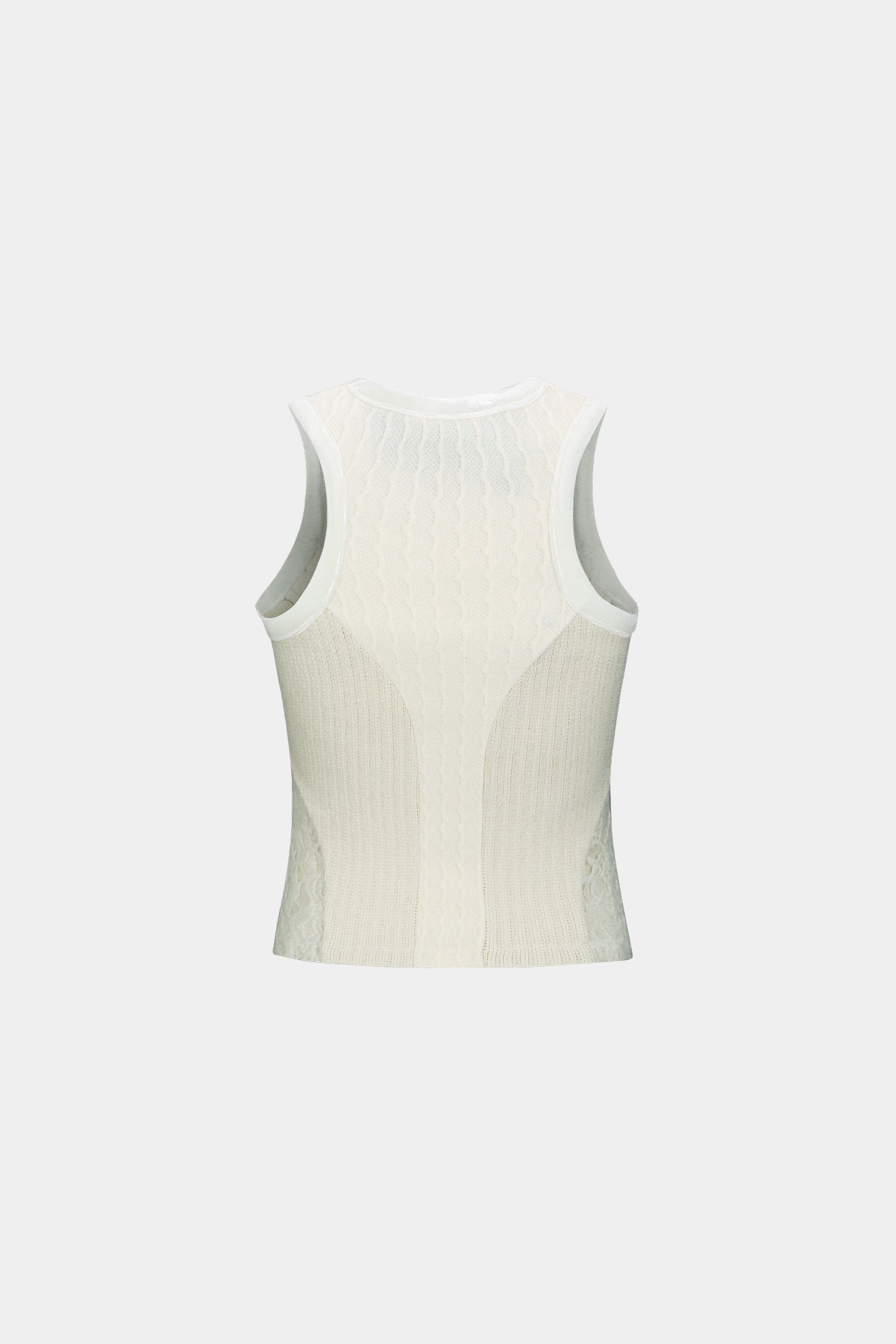 Andersson Bell - Lace-Up Sleeveless Top (Ivory) product image 9 | TRAB K-Fashion Australia