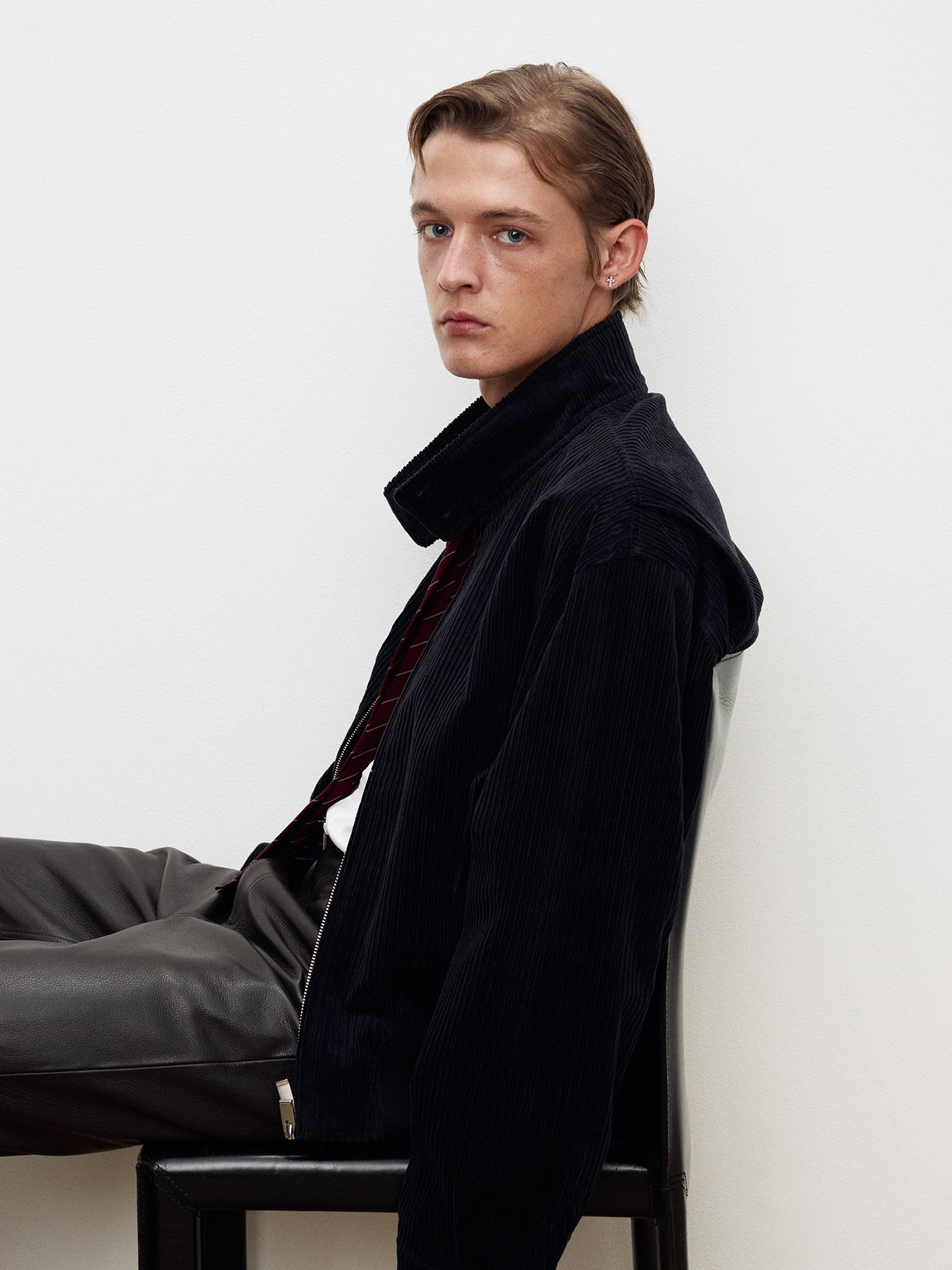 Tonywack - Italian Corduroy Harrington Jacket (Navy) product image 9 | TRAB K-Fashion Australia
