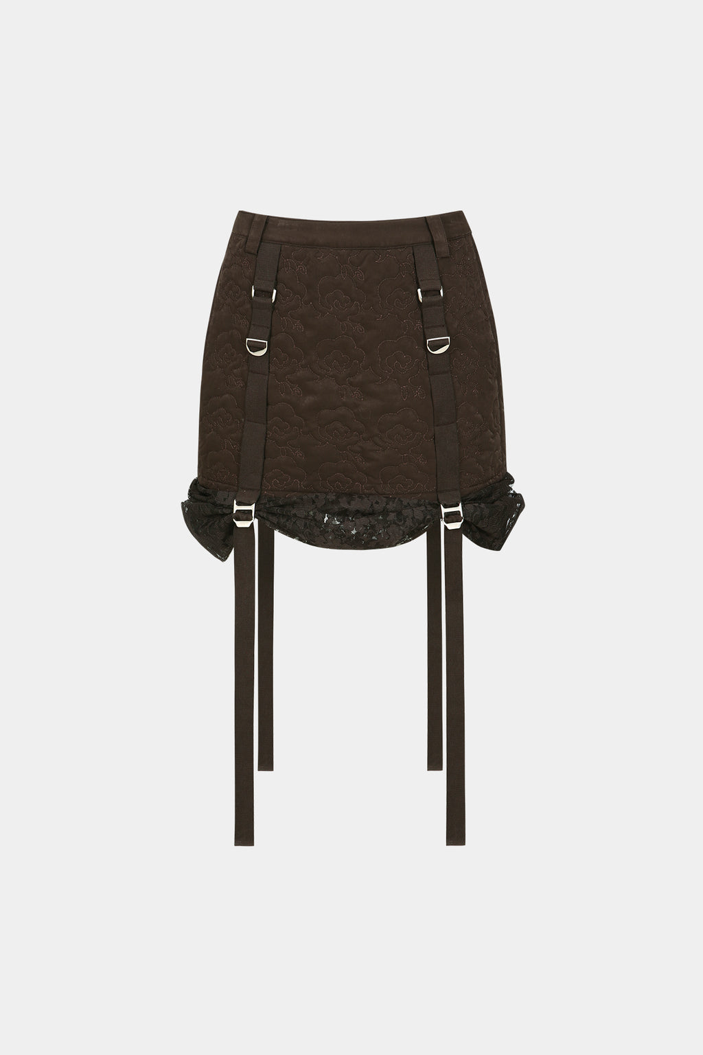 Andersson Bell - Embroidery Padded Skirt (D/Brown) product image 7 | TRAB K-Fashion Australia