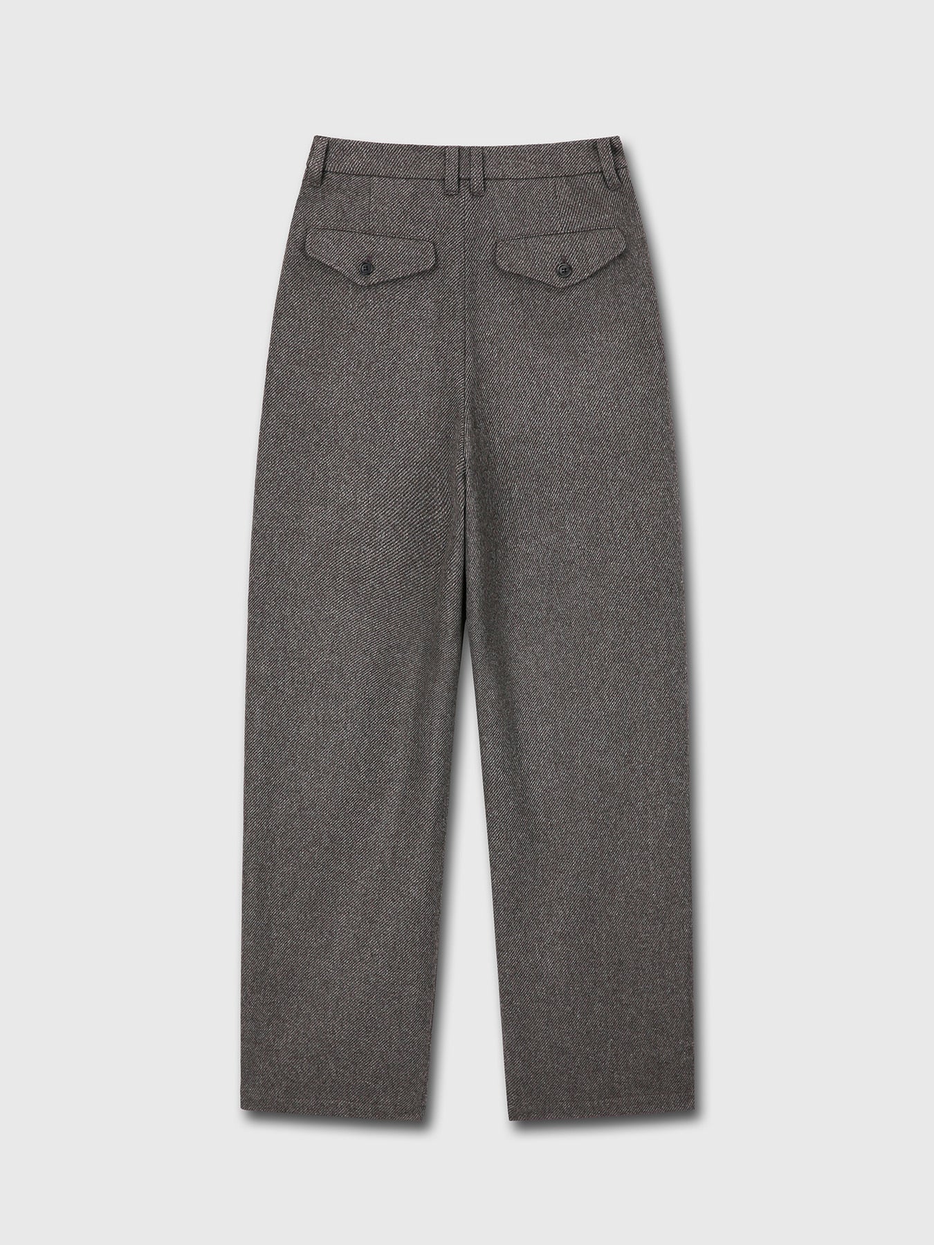Tonywack - Relaxed Two-Pleated Wool Trousers (Grey) product image 8 | TRAB K-Fashion Australia