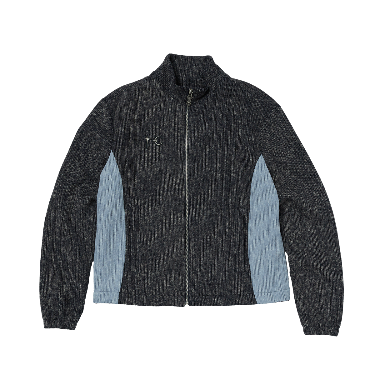 Thug Club - Devil Peace Patch Knit Jacket (Navy) product image 1 | TRAB K-Fashion Australia