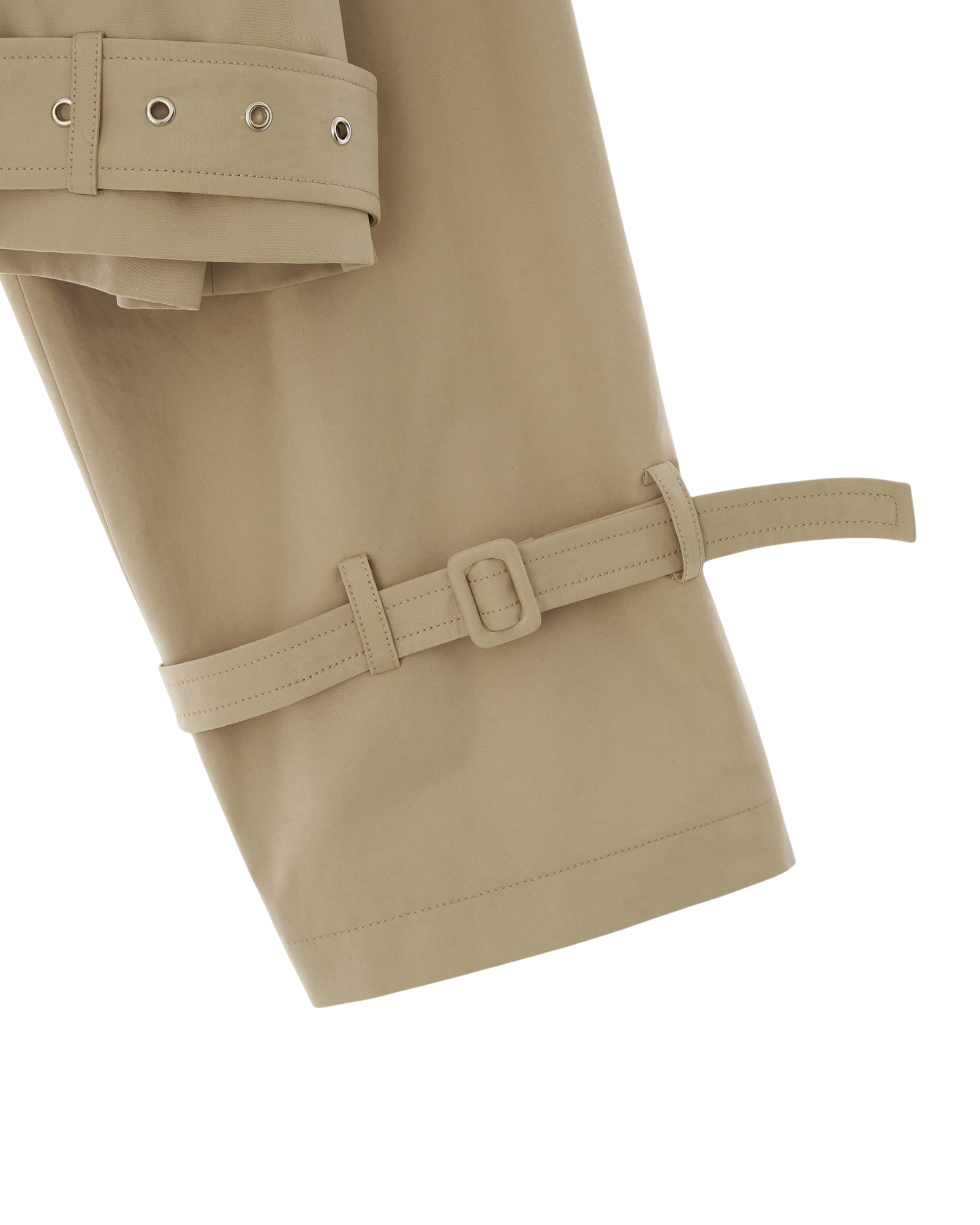 Kimhe Kim - Belted Crop Double Trench Jacket (Beige) product image 10 | TRAB K-Fashion Australia