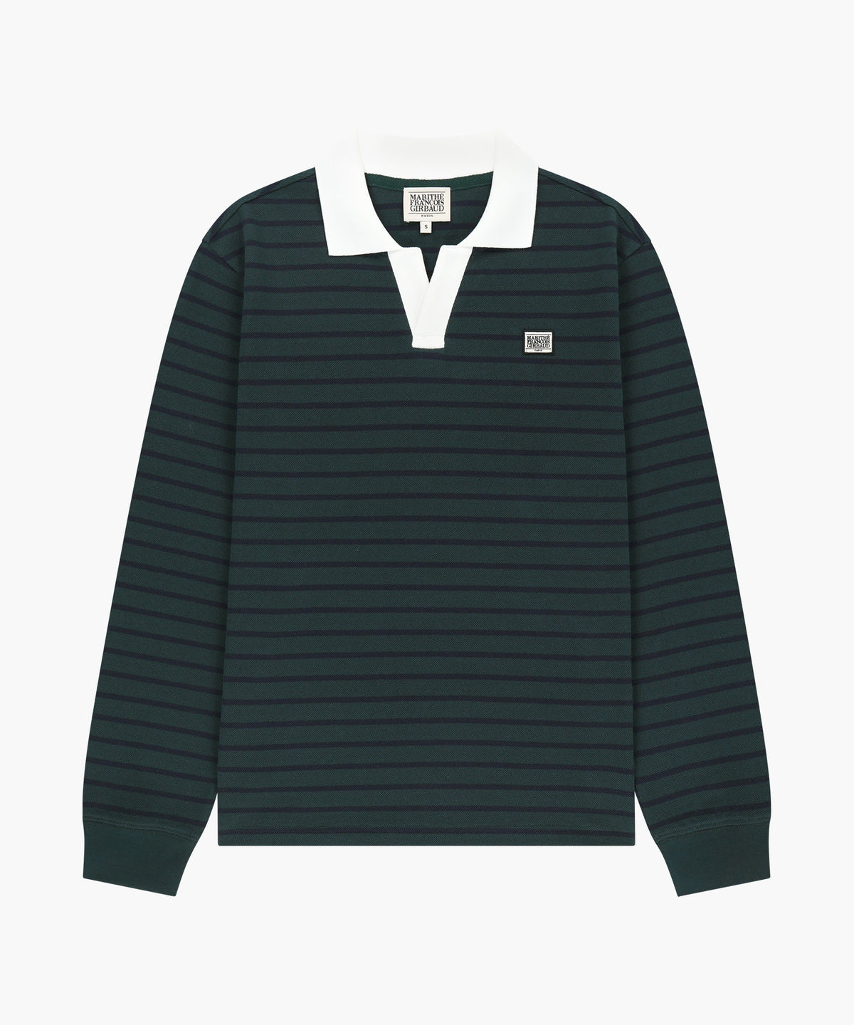 Marithe & Francois Girbaud - Collar Pique Long Sleeve Tee (Stripe) product image 5 | TRAB K-Fashion Australia