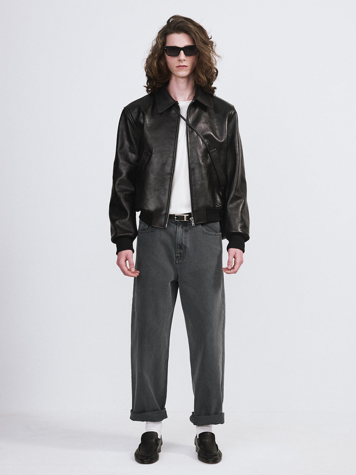 Recto - Ben Goat Leather Jumper (Black) product image 2 | TRAB K-Fashion Australia