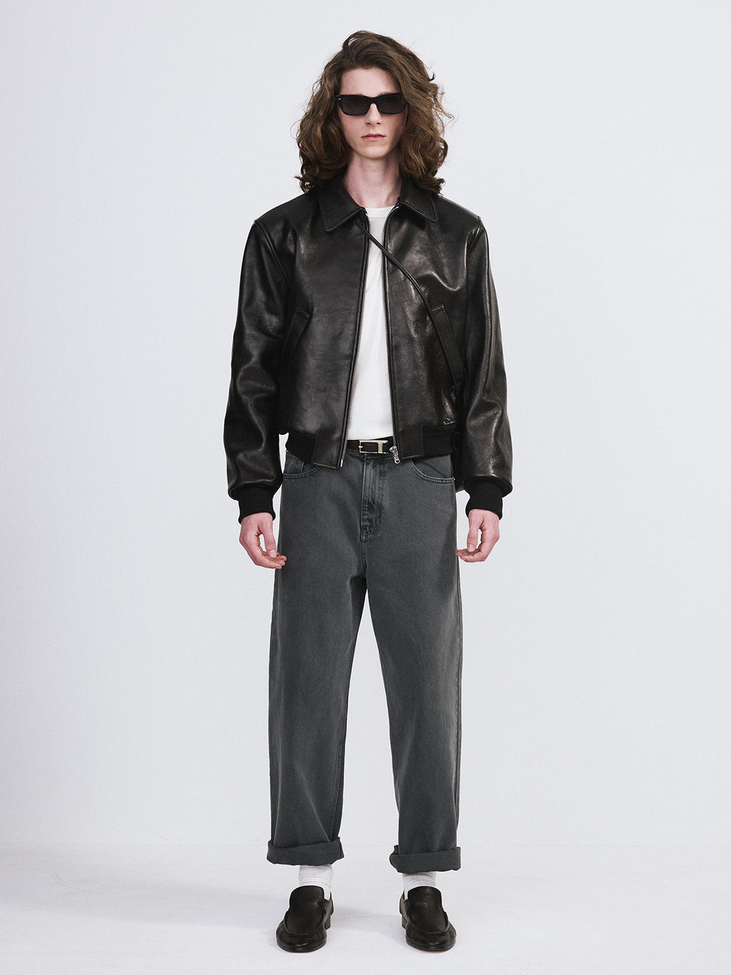 Recto - Ben Goat Leather Jumper (Black) product image 2 | TRAB K-Fashion Australia