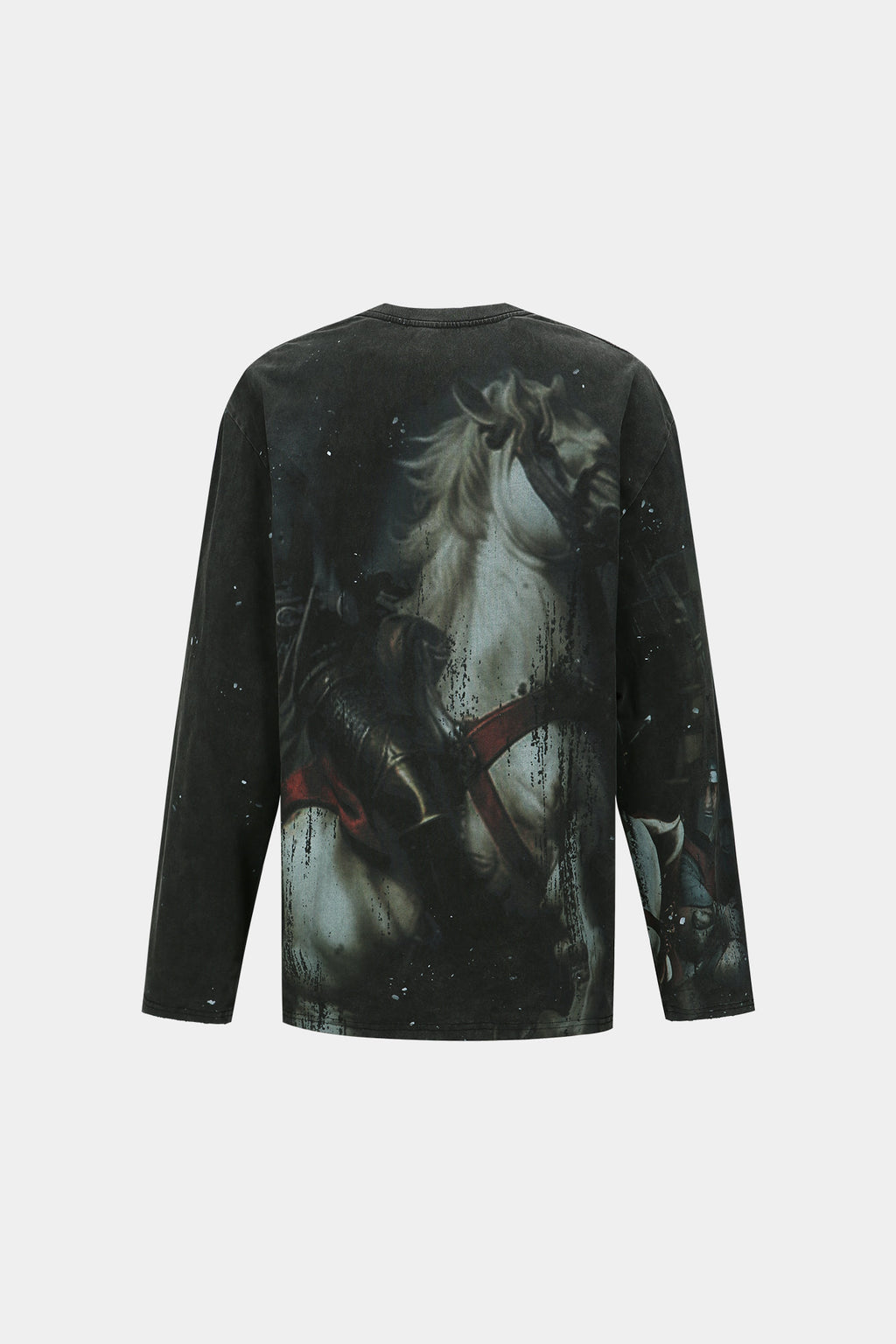 Andersson Bell - Unisex Knight Printed Long Sleeve T-Shirt (Charcoal) product image 8 | TRAB K-Fashion Australia