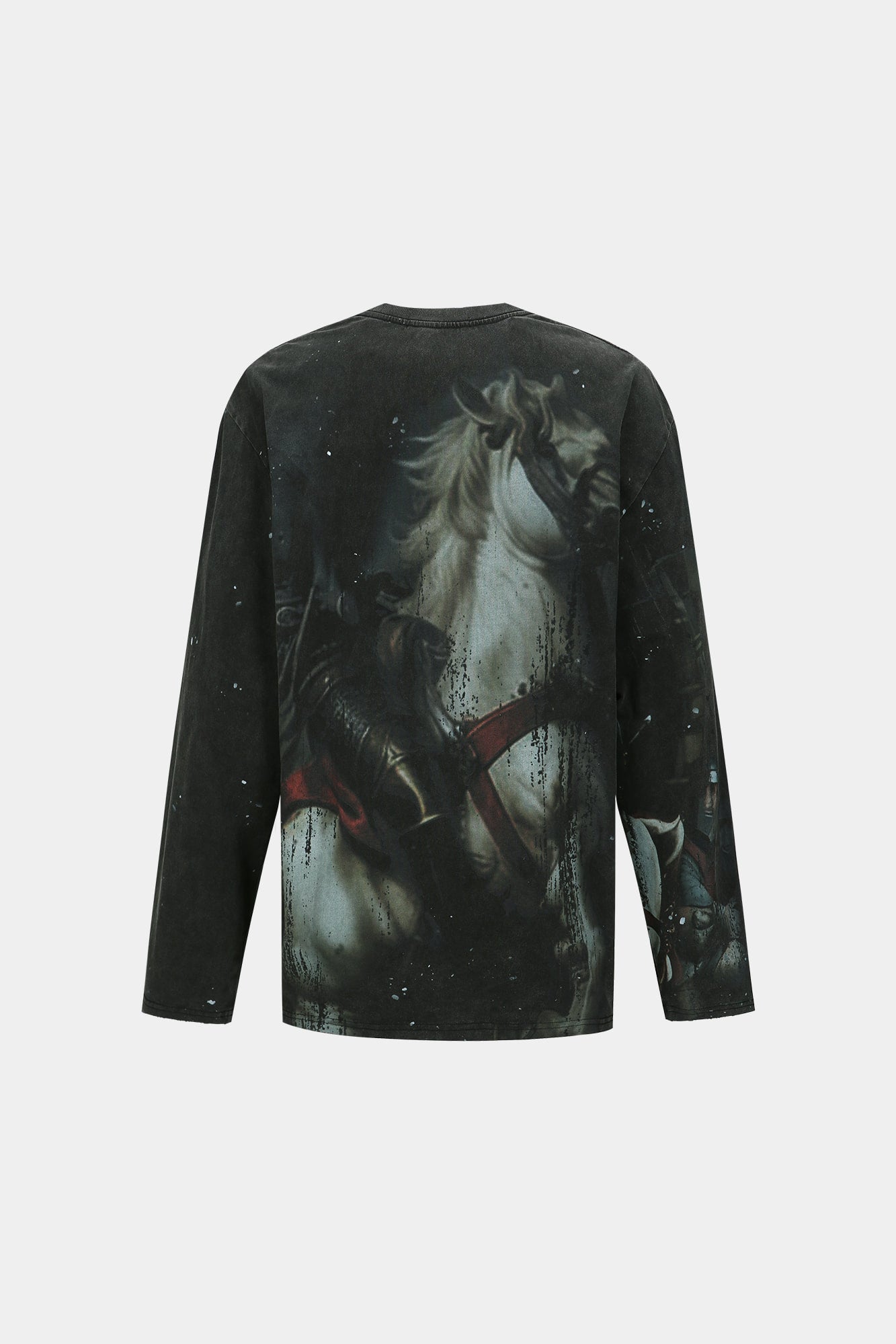 Andersson Bell - Unisex Knight Printed Long Sleeve T-Shirt (Charcoal) product image 8 | TRAB K-Fashion Australia