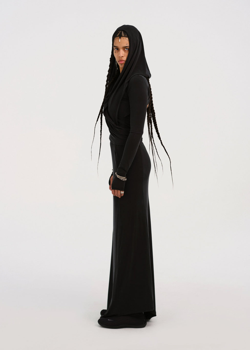 Hyein Seo - Hooded Long Dress (Black) product image 3 | TRAB K-Fashion Australia