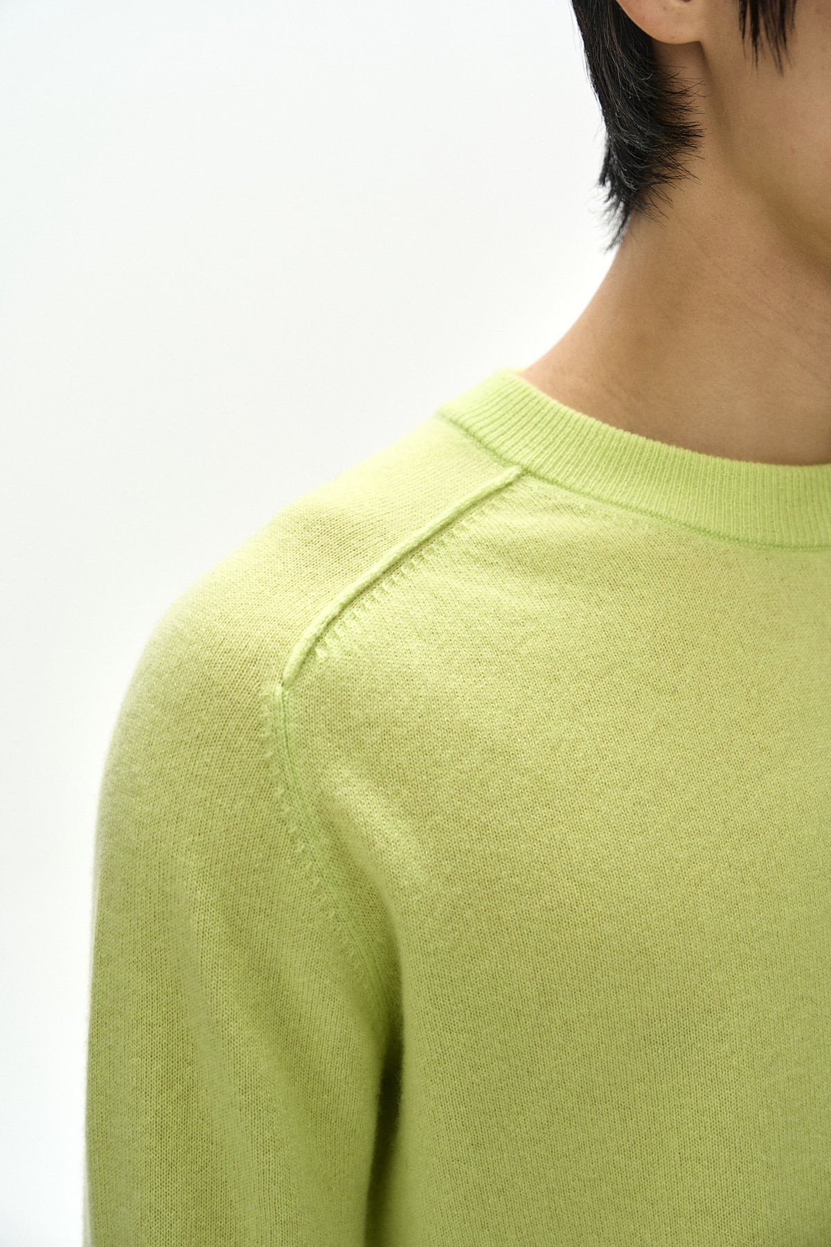 Andersson Bell - Shane Cashmere Crew-Neck Sweater (Lemon) product image 5 | TRAB K-Fashion Australia