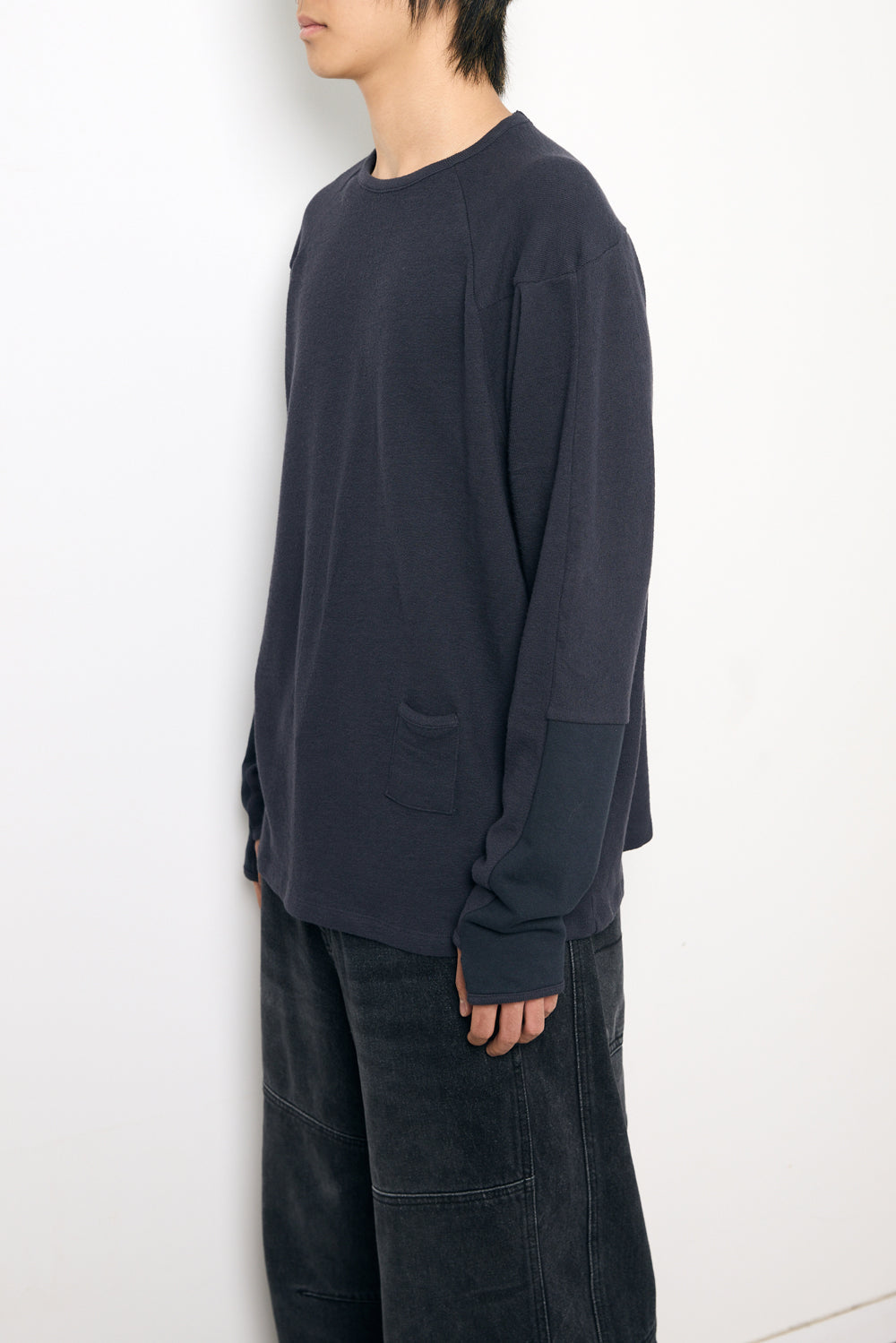 Hatchingroom - Incision Tee Blue (Charcoal) product image 8 | TRAB K-Fashion Australia