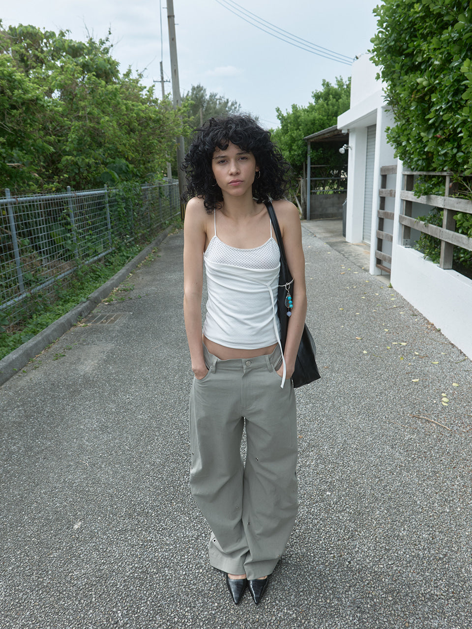 Kijun - [Ships 22 June] Polka Dot Layered Tank Top (Off-White) product image 6 | TRAB K-Fashion Australia