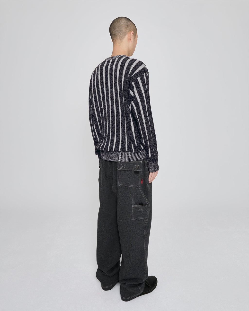 yeseyesee - Stipe Knit Pullover (Black) product image 9 | TRAB K-Fashion Australia