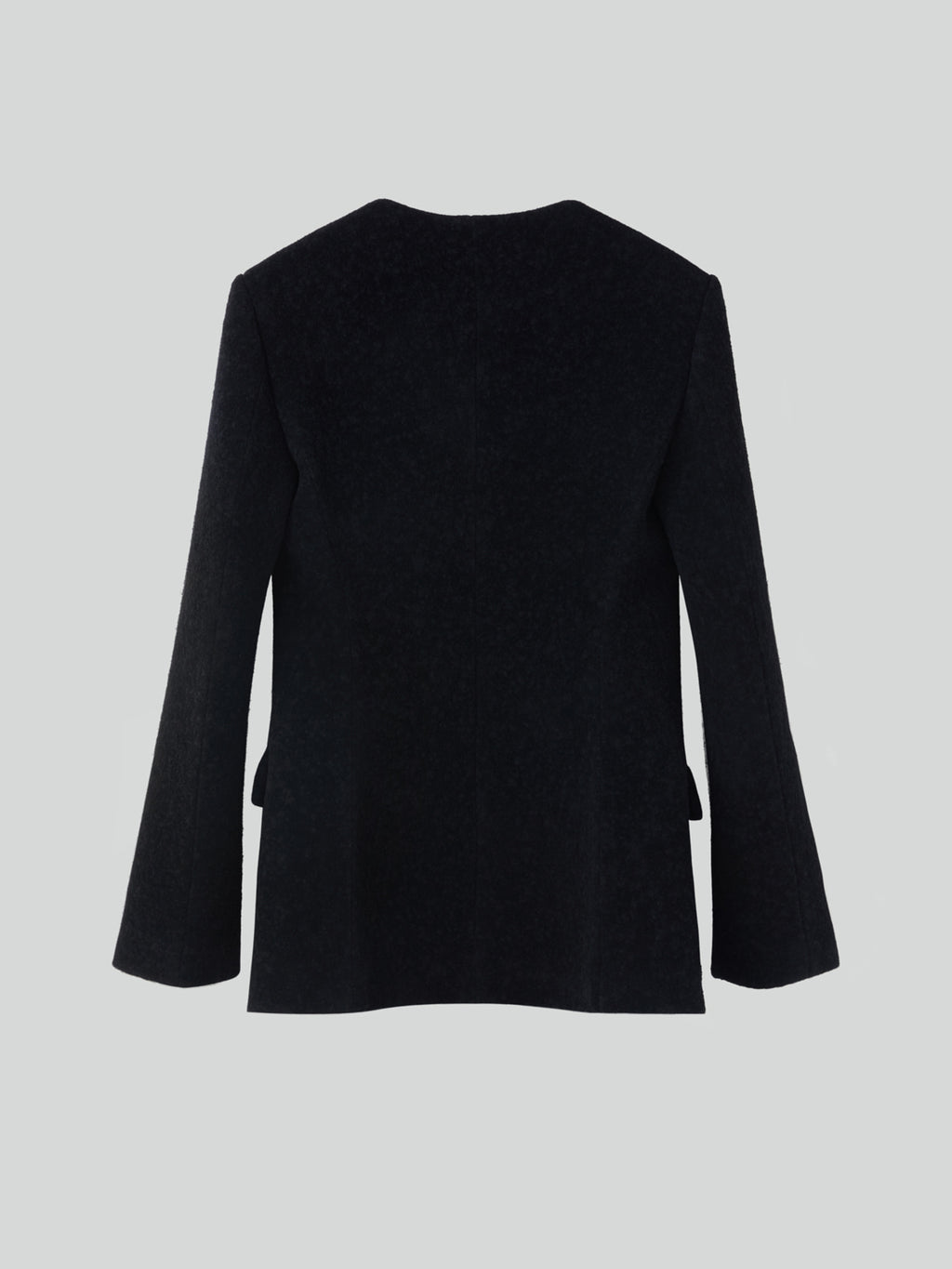 Recto - Rc Signature Curved Neck Long Jacket (Black) product image 11 | TRAB K-Fashion Australia
