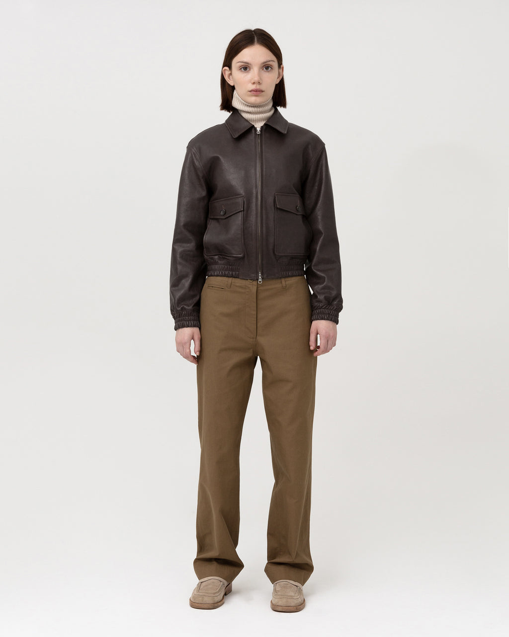 Brownyard - A-2 Leather Jacket (Brown) product image 3 | TRAB K-Fashion Australia