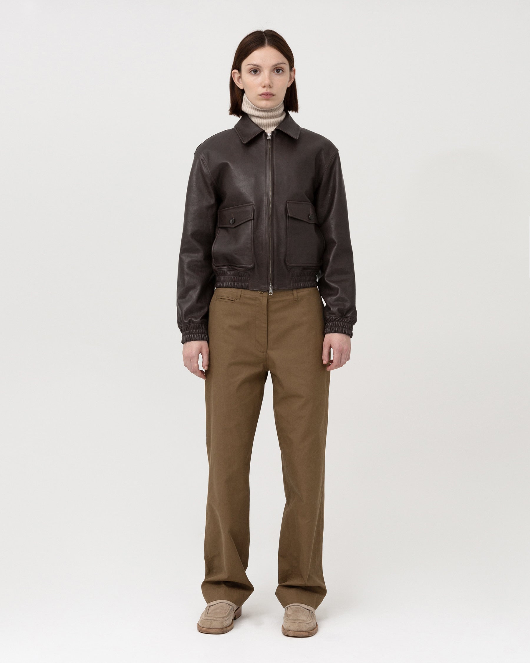 Brownyard - A-2 Leather Jacket (Brown) product image 3 | TRAB K-Fashion Australia