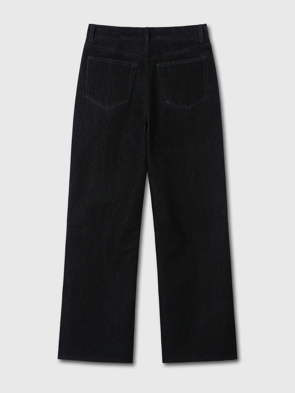 Tonywack - Velvet Denim Loose Flared Jeans (Black) product image 7 | TRAB K-Fashion Australia