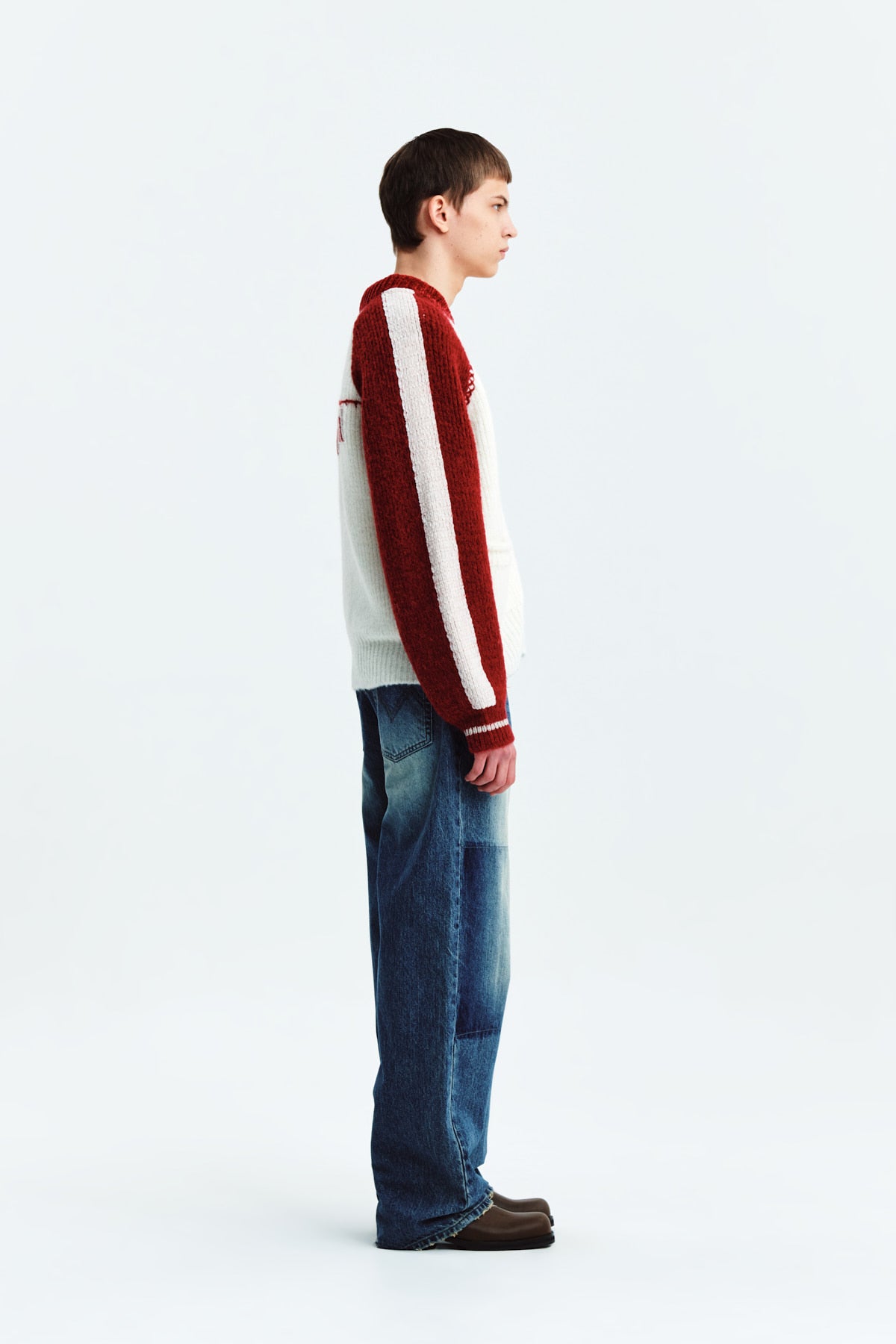 Matin Kim - Reverse Washed Denim Pants (Blue) product image 6 | TRAB K-Fashion Australia