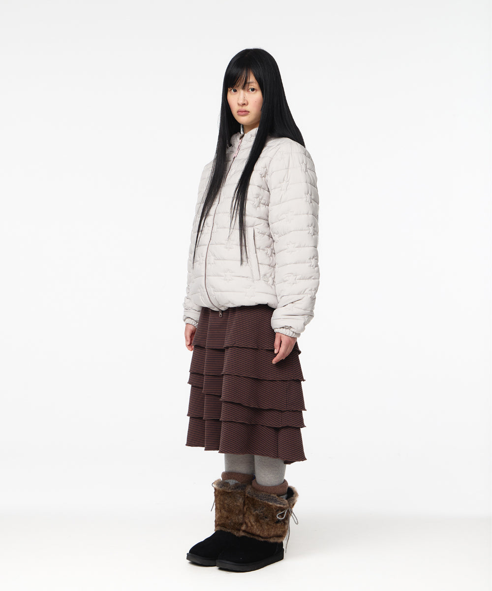 Coyseio - Fluffy Light Padded Jacket (Light Beige) product image 10 | TRAB K-Fashion Australia