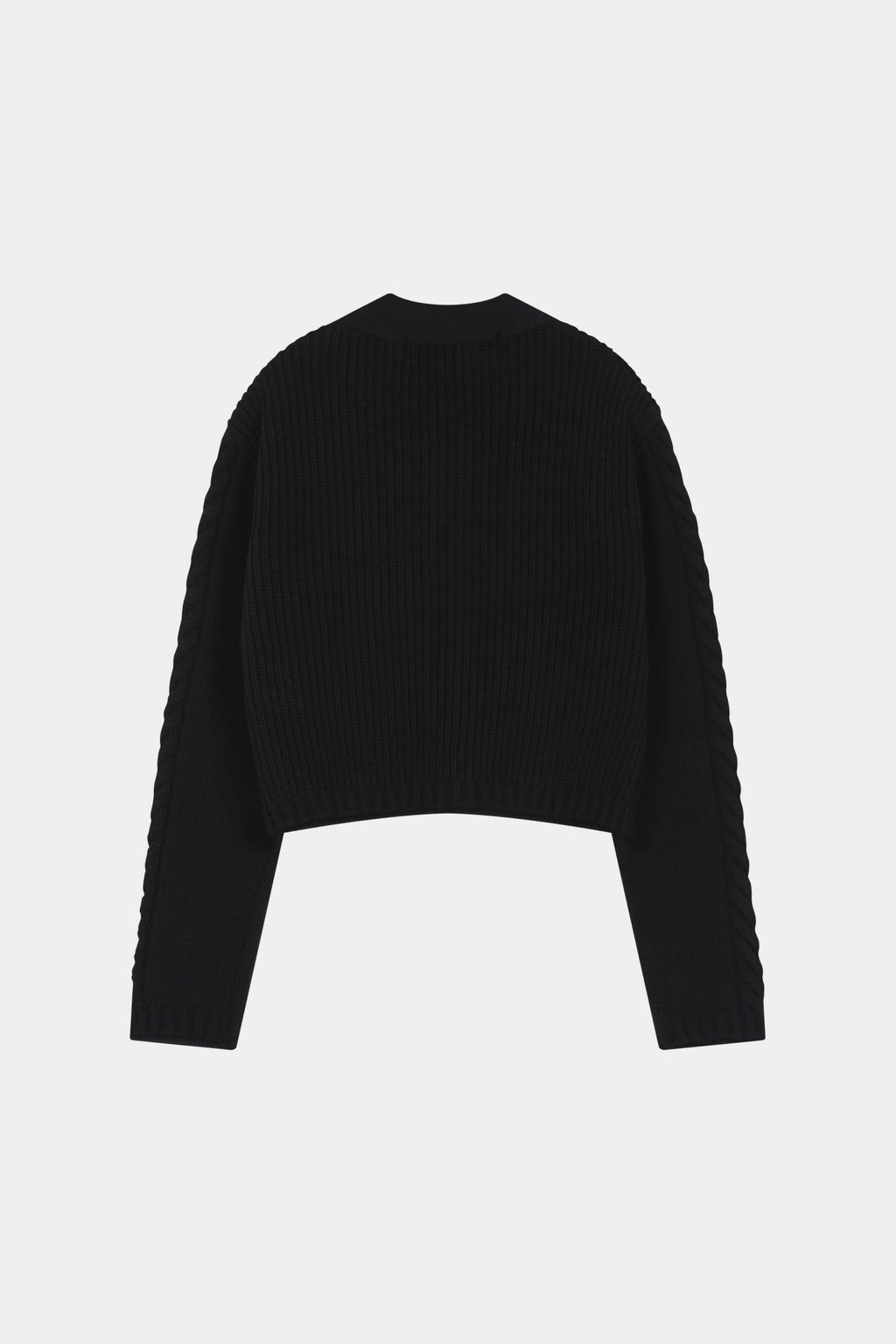 Andersson Bell - Scarf Tie Knit Cardigan (Black) product image 9 | TRAB K-Fashion Australia