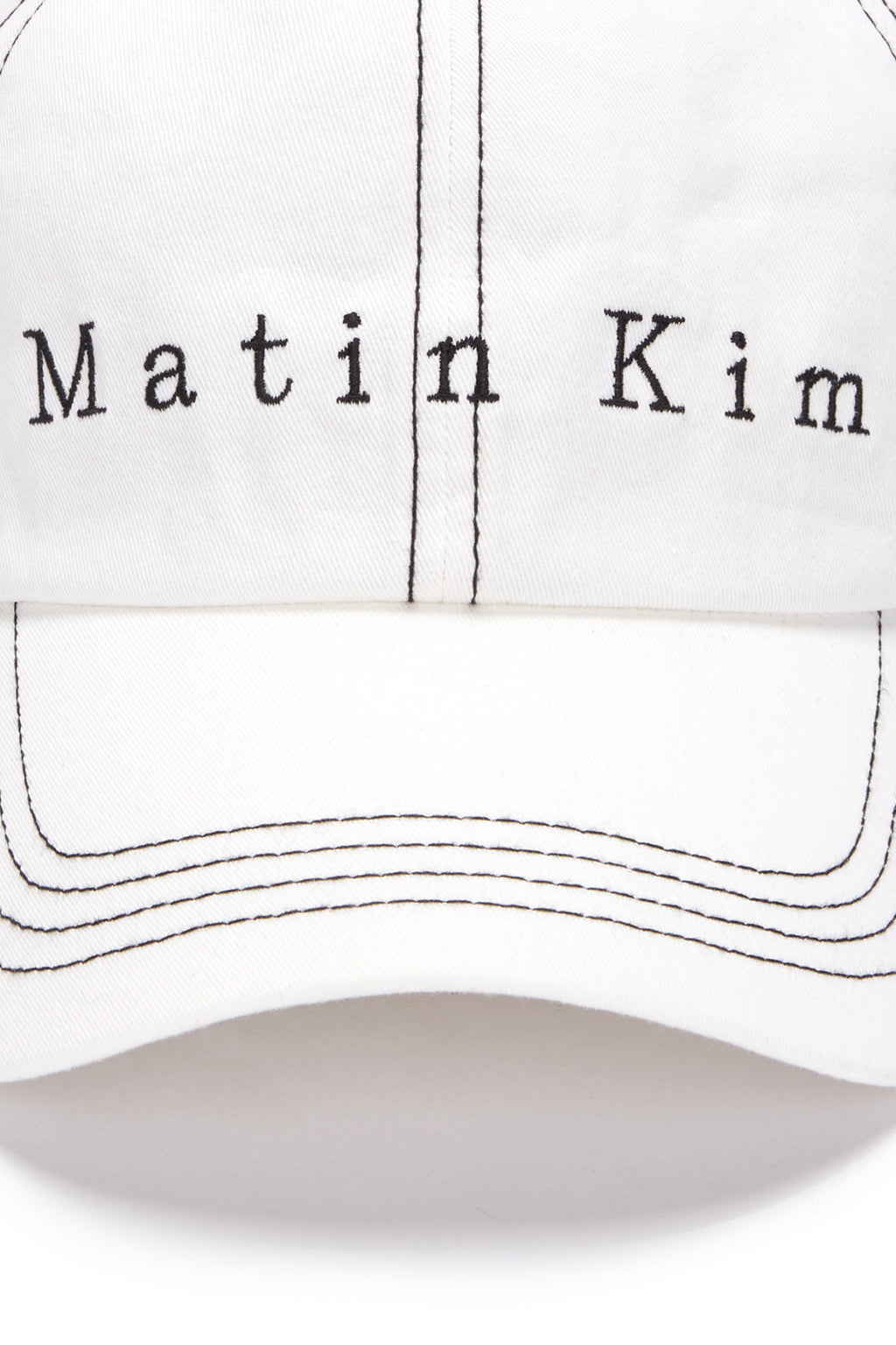 Matin Kim - Matin Stitch Ball Cap (White) product image 4 | TRAB K-Fashion Australia