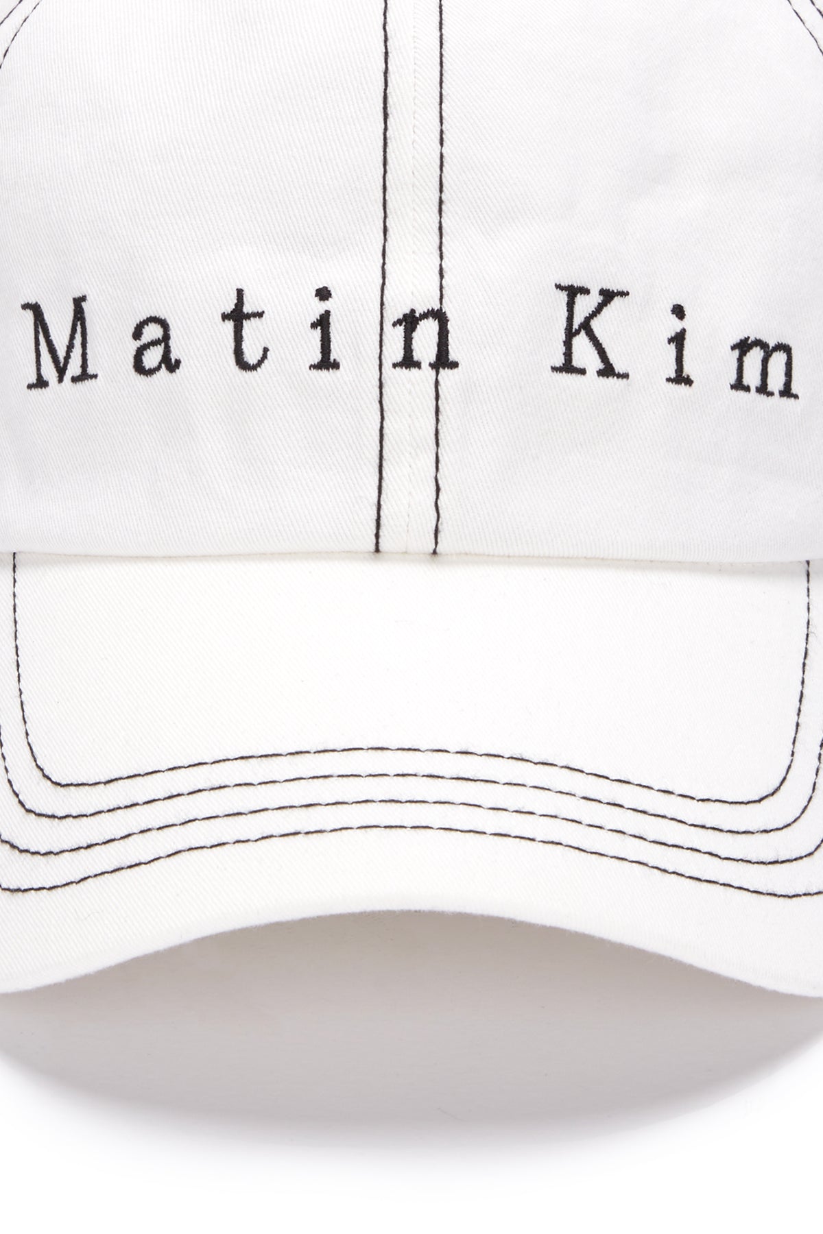 Matin Kim - Matin Stitch Ball Cap (White) product image 4 | TRAB K-Fashion Australia