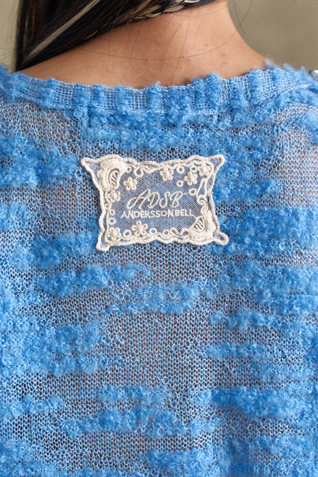 Andersson Bell - Fifi Button Pullover Knit (Blue) product image 5 | TRAB K-Fashion Australia
