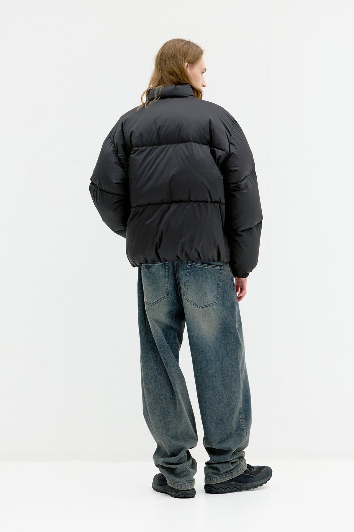 Coor - Majo-Tech Stand Collar Down Jumper (Black) product image 4 | TRAB K-Fashion Australia