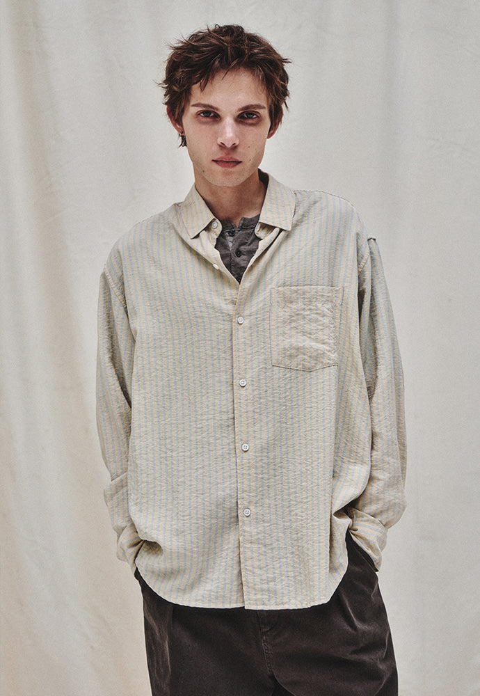 Art if acts - Wrinkle Rayon Shirt (French Beige) product image 5 | TRAB K-Fashion Australia