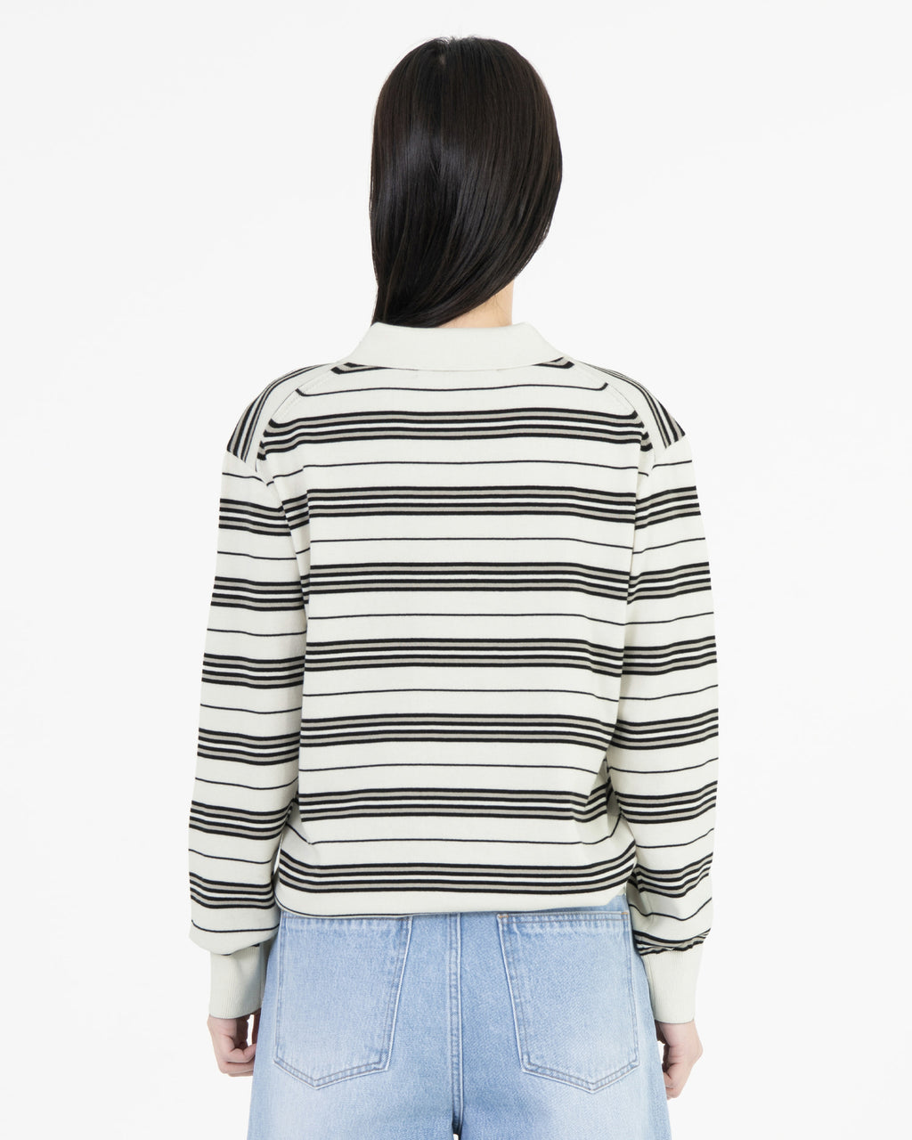 Brownyard - Stripe Knit Pique (Ivory) product image 3 | TRAB K-Fashion Australia