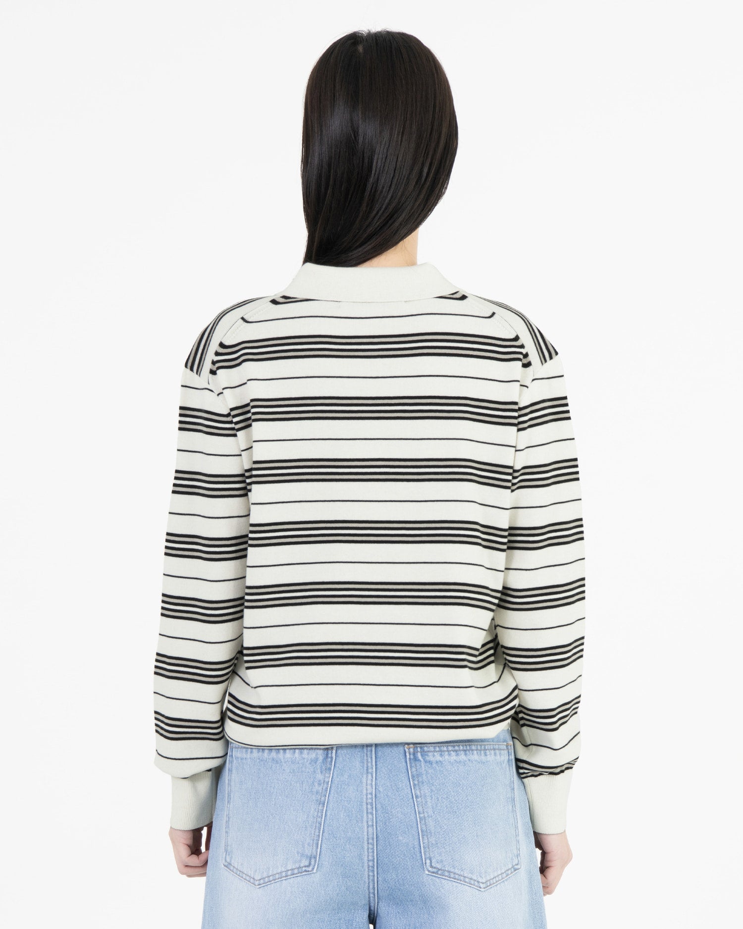 Brownyard - Stripe Knit Pique (Ivory) product image 3 | TRAB K-Fashion Australia