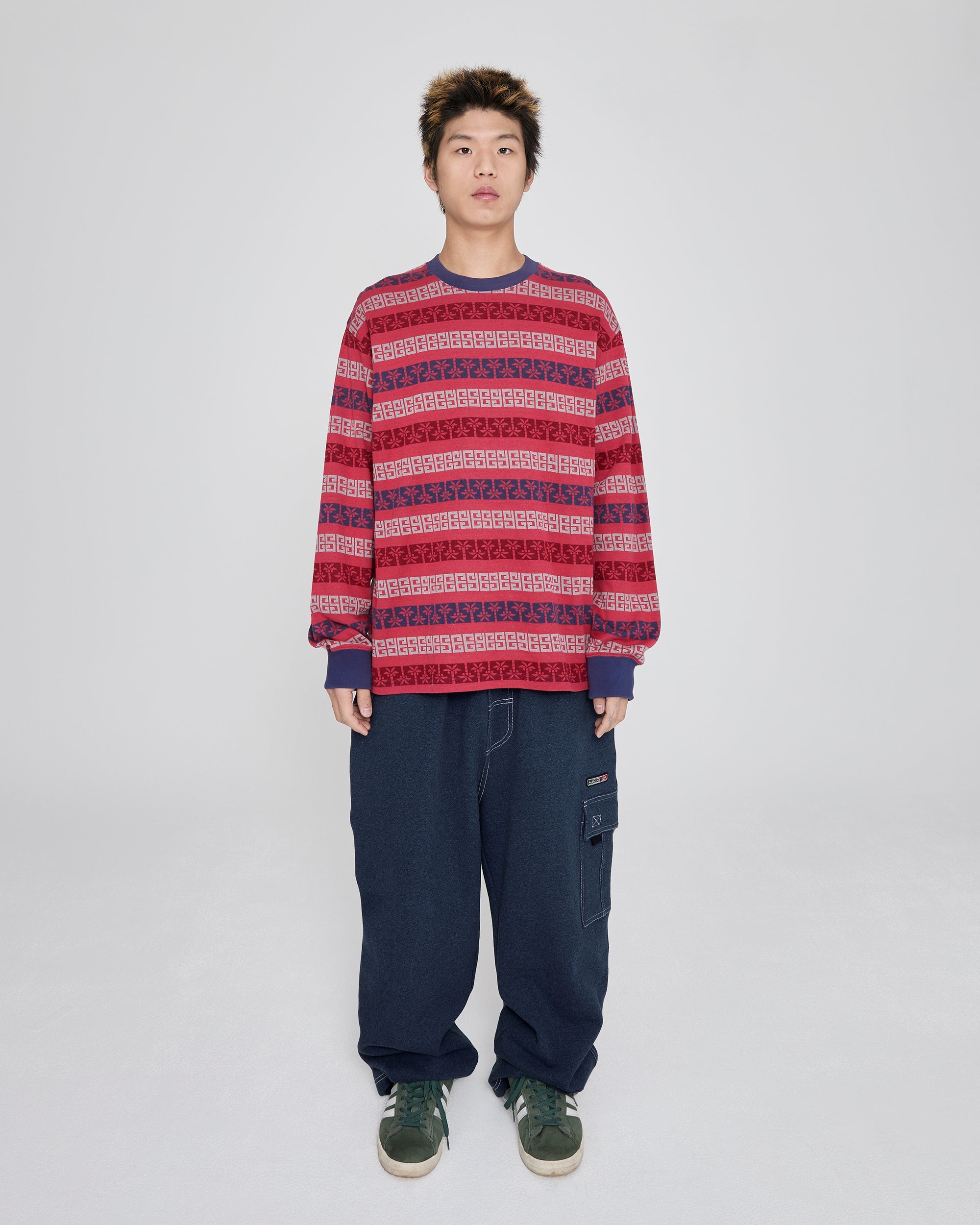 yeseyesee - Y.E.S Palm Jacquard L/S (Red) product image 7 | TRAB K-Fashion Australia