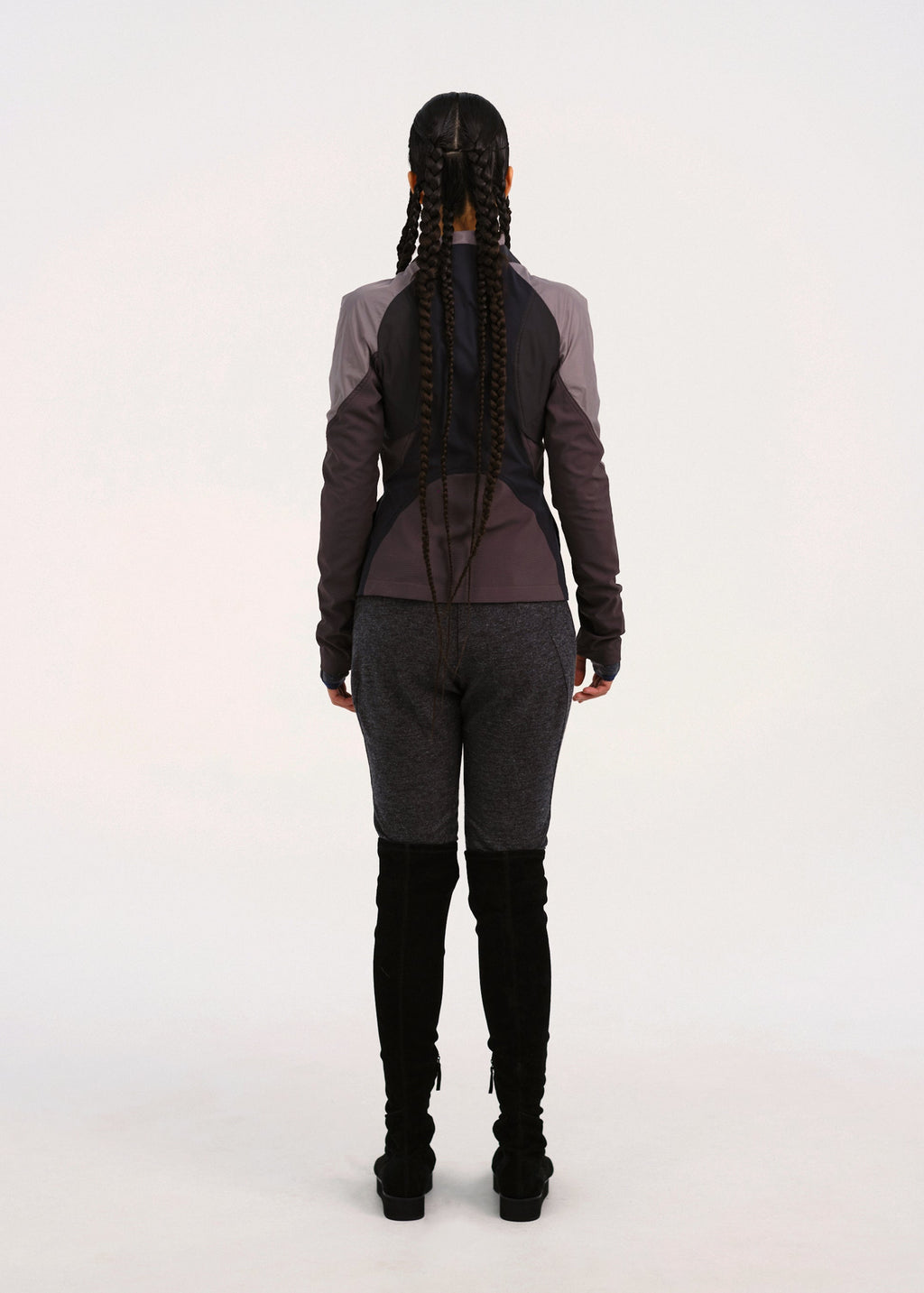 Hyein Seo - Paneled Windbreaker (Ash Purple) product image 3 | TRAB K-Fashion Australia