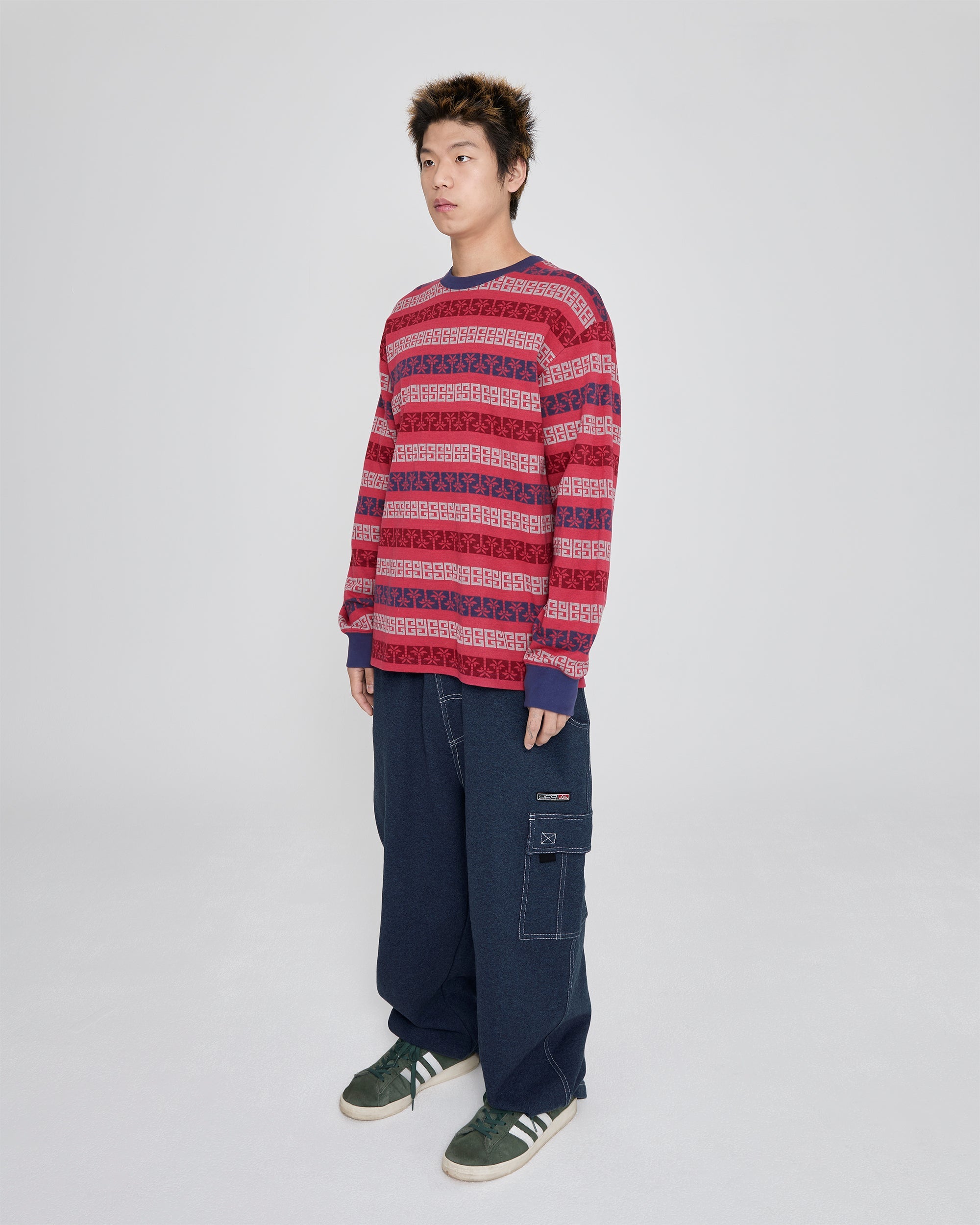 yeseyesee - Y.E.S Palm Jacquard L/S (Red) product image 8 | TRAB K-Fashion Australia