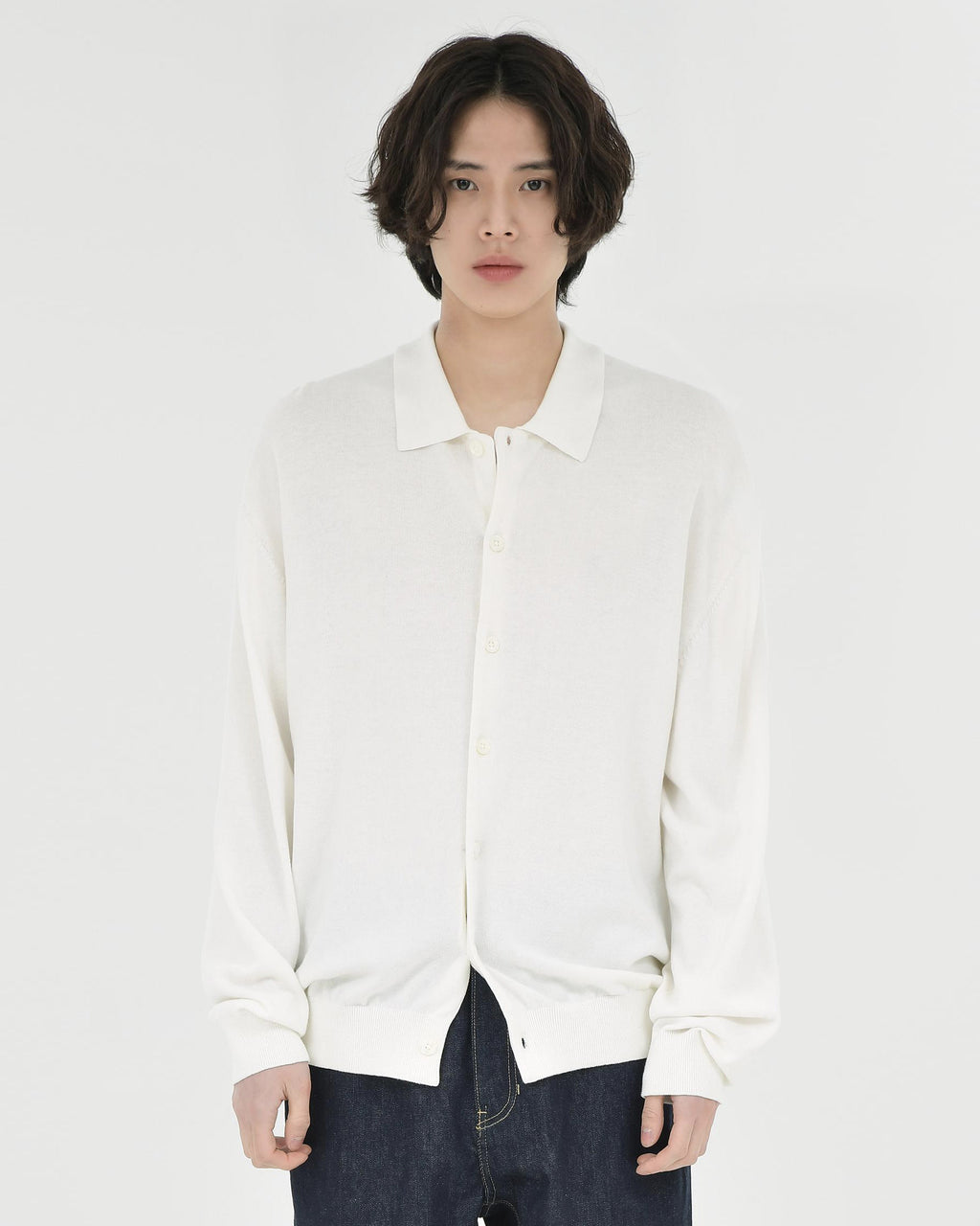 Brownyard - Collar Cardigan (Ivory) product image 1 | TRAB K-Fashion Australia