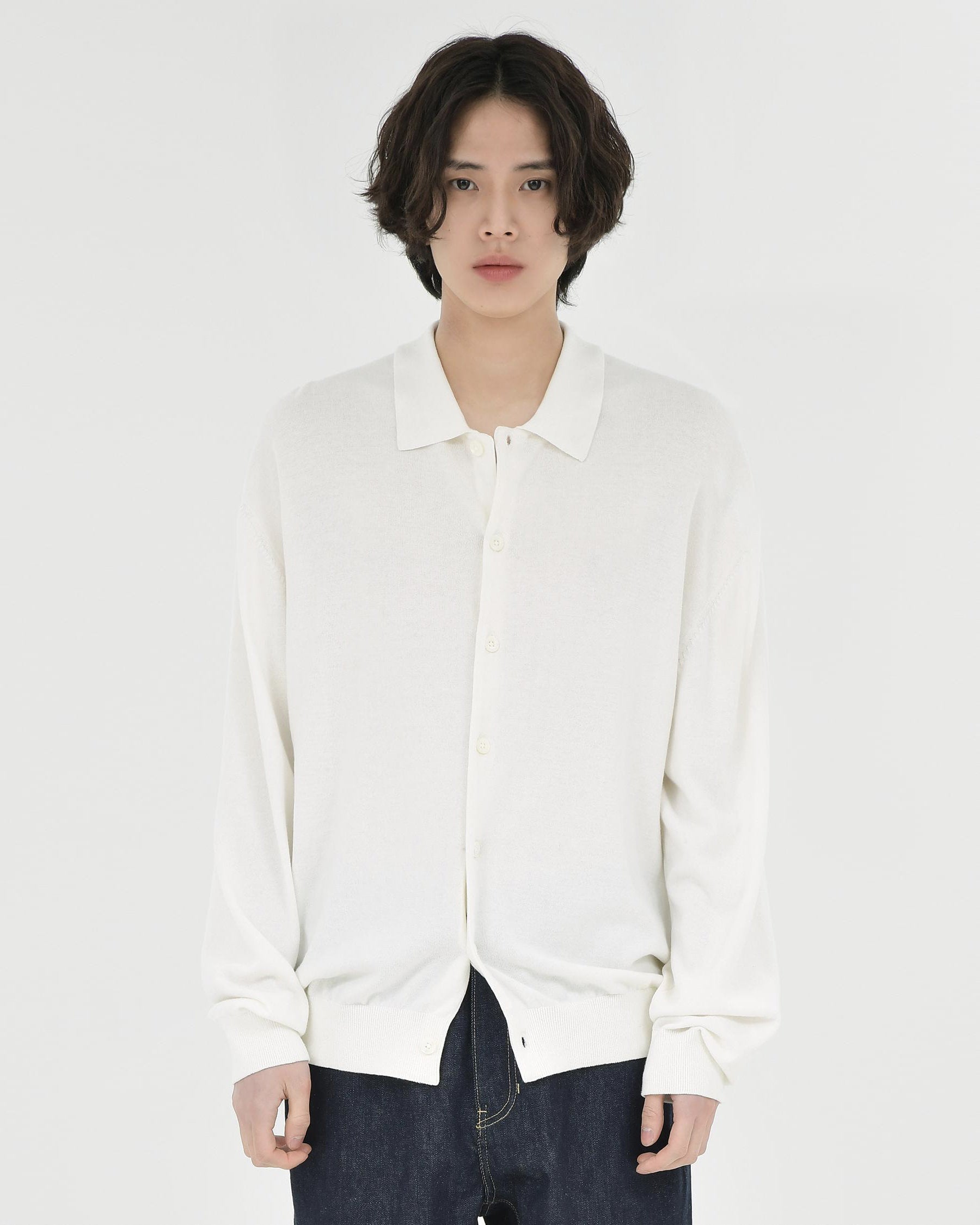 Brownyard - Collar Cardigan (Ivory) product image 1 | TRAB K-Fashion Australia