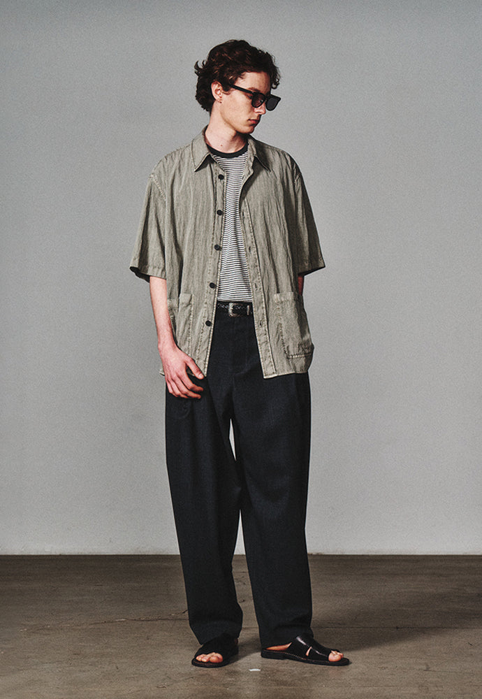 Art if acts - Garment Dyed Two Pocket Half Shirt (Cliff) product image 3 | TRAB K-Fashion Australia