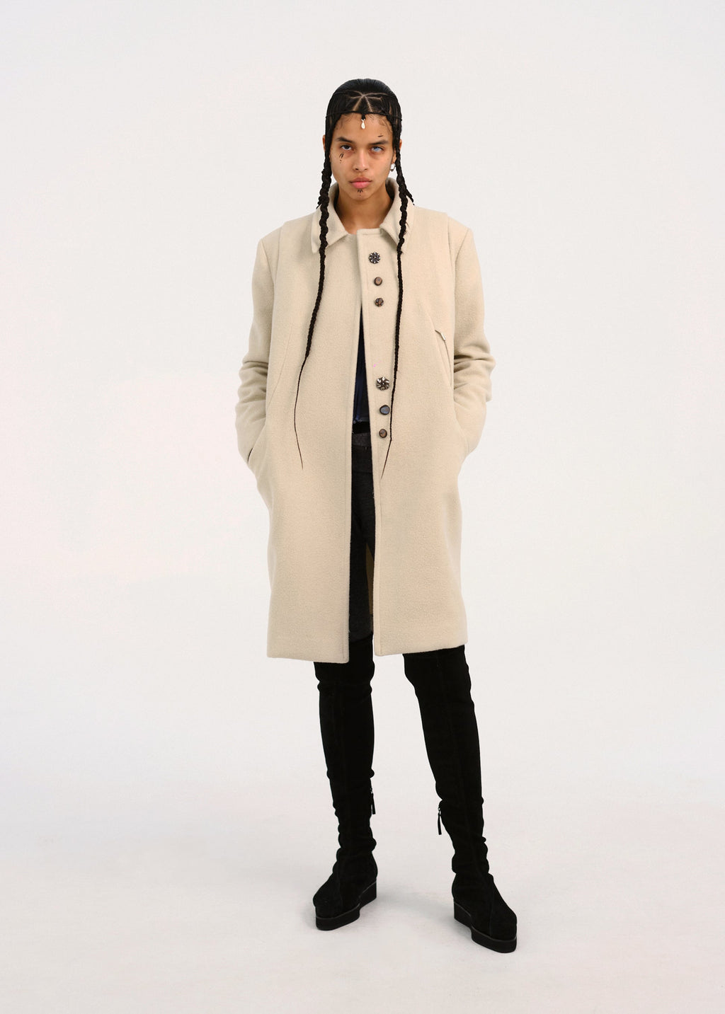 Hyein Seo - Coat w/ Hood Muffler product image 1 | TRAB K-Fashion Australia