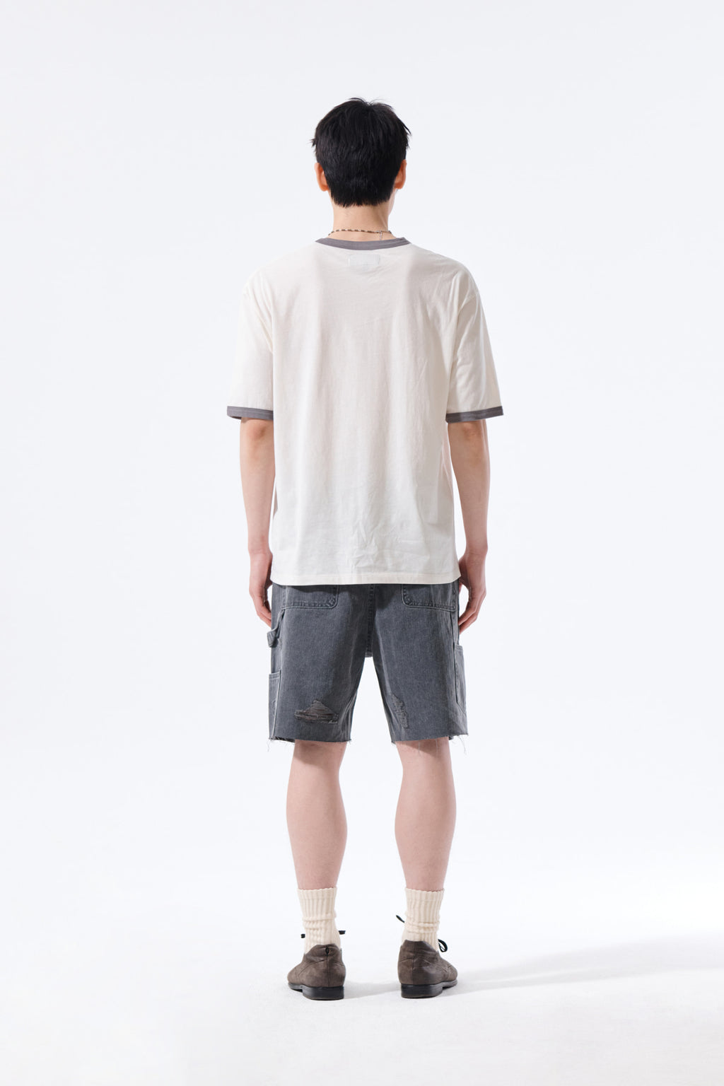 Matin Kim - Matin Logo Ringer Top (Cream) product image 8 | TRAB K-Fashion Australia